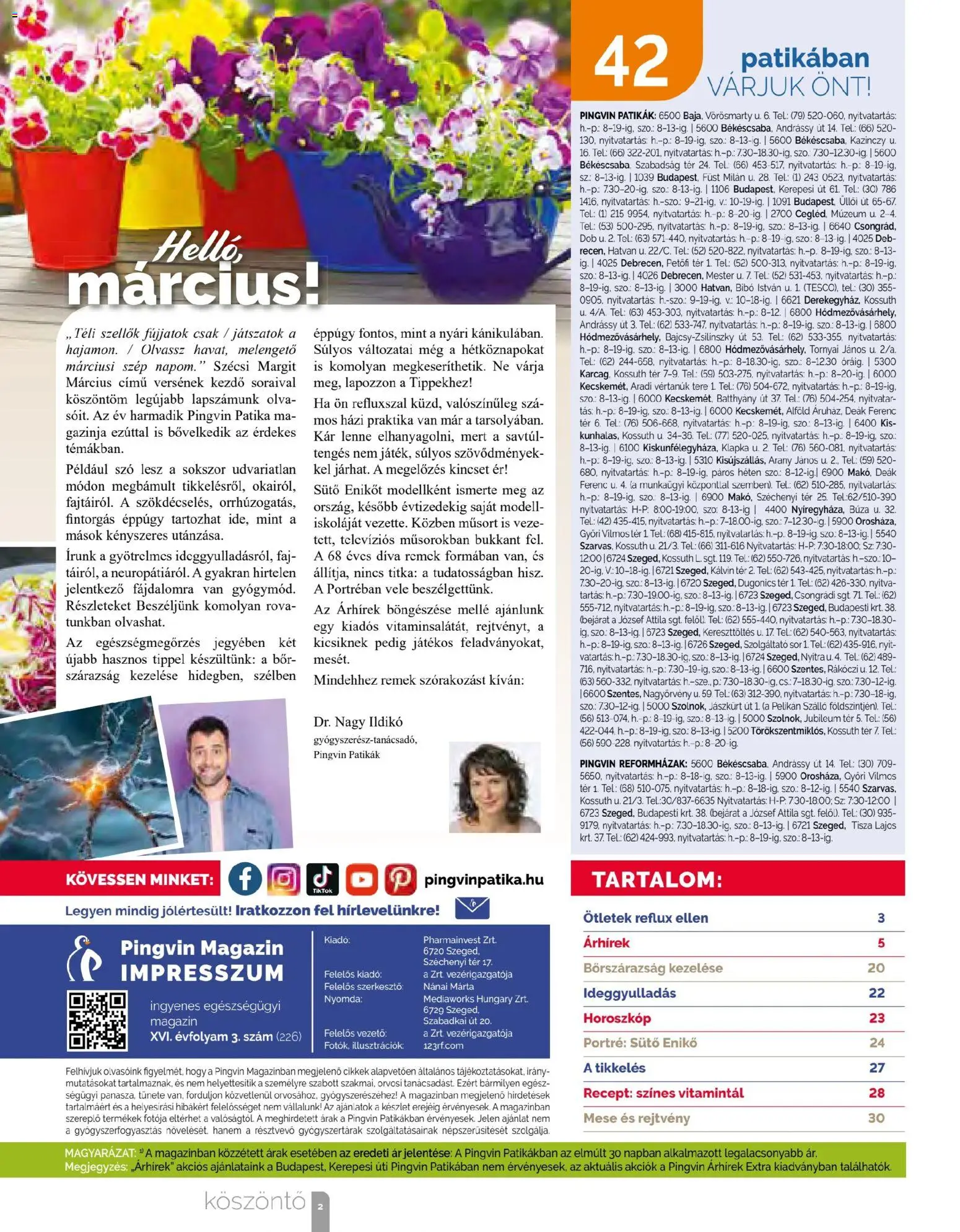 Pingvin Patika akciós ujság - amely érvényes a következő dátumtól: 01.03.2026 | Oldal: 2 | Termékek: Sütő, Bor, Sör