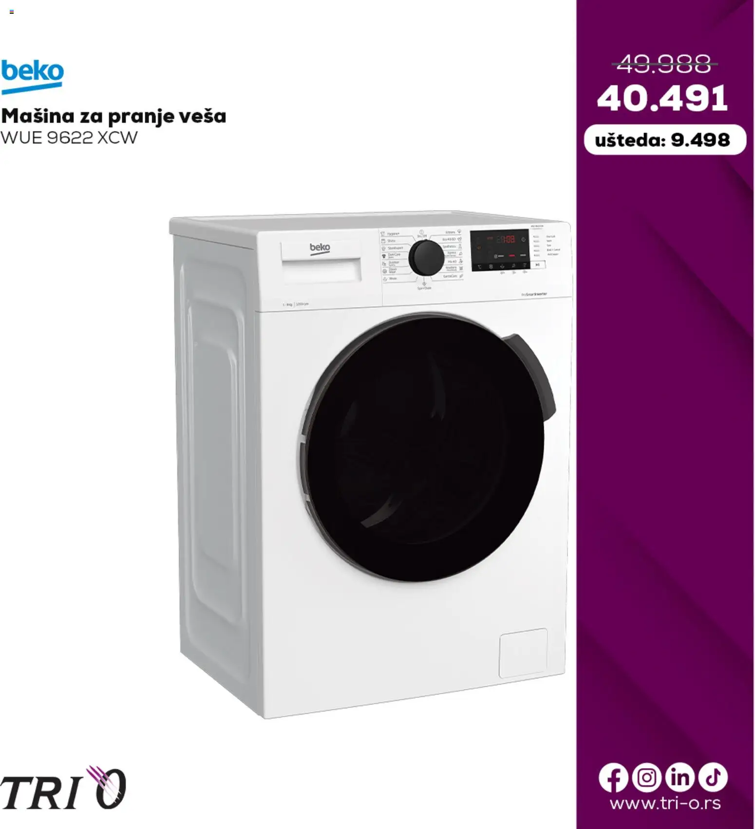 Tri O katalog - važi od 21.10.2025 | Strana: 4 | Proizvode: Mašina za pranje veša