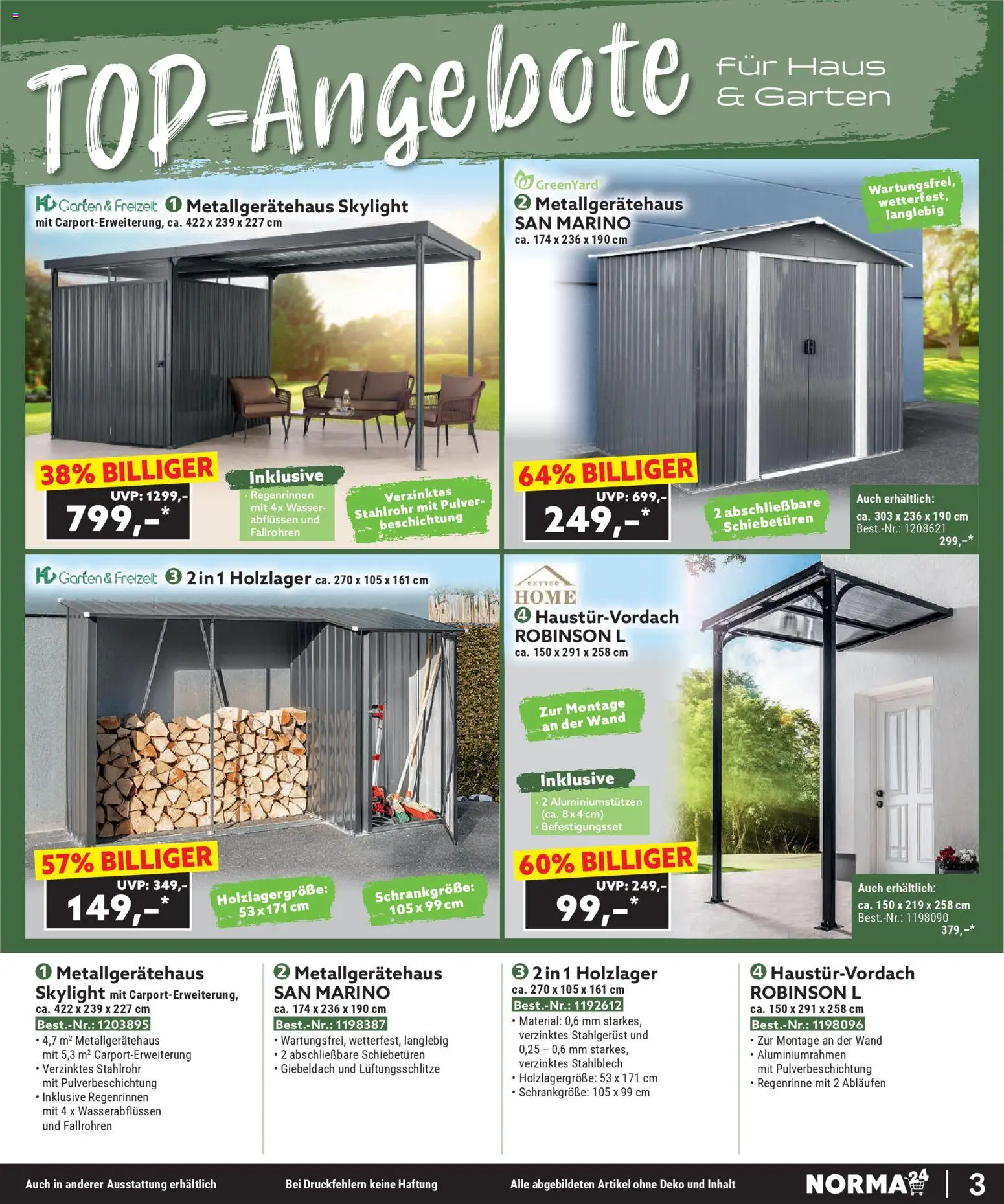 Norma Bestellmagazin November 2025 – gültig ab 01.11.2025 | Seite: 3 | Produkte: Wasser