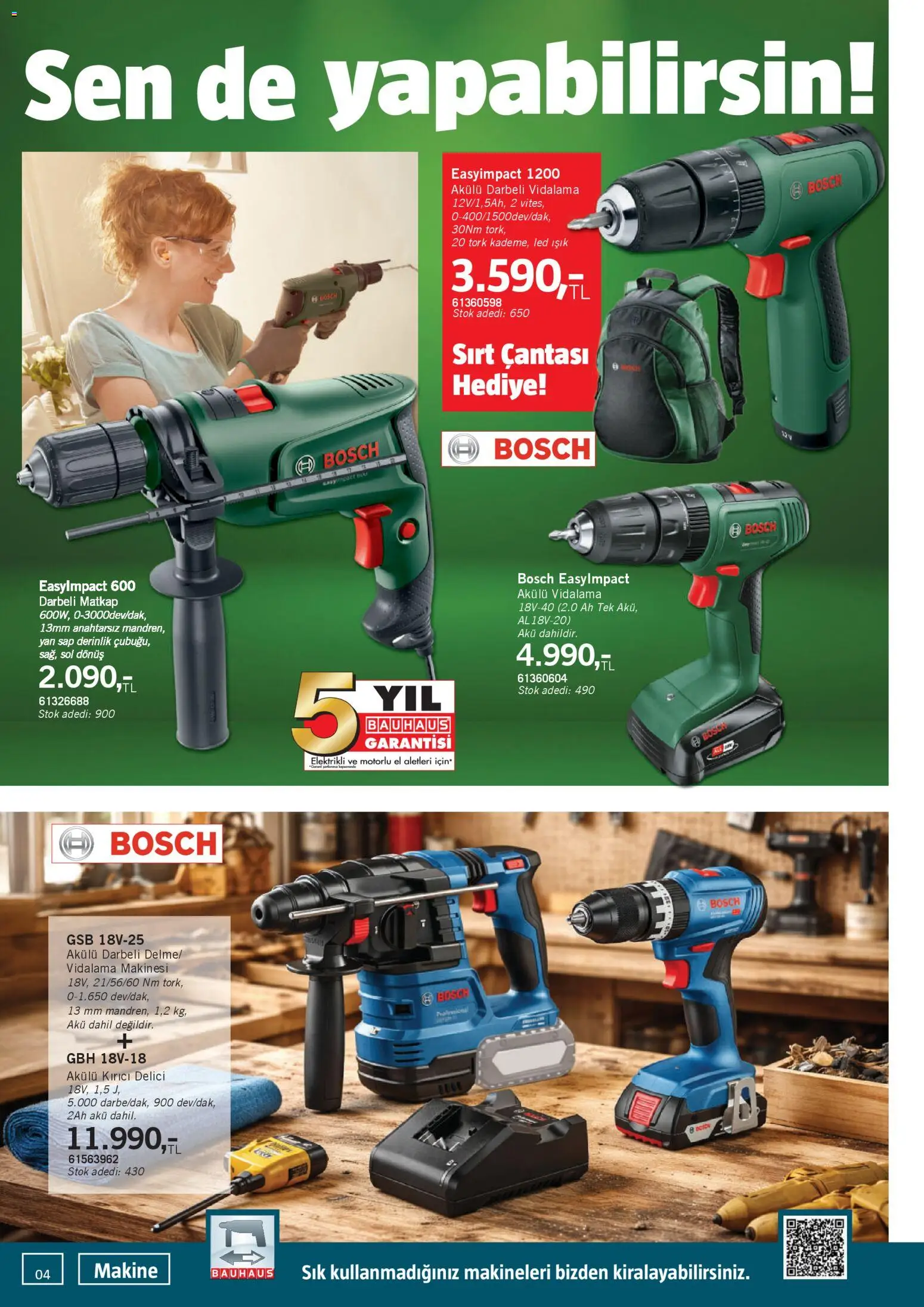 Bauhaus Katalog - 31.01.2026 tarihinden itibaren geçerlidir | Sayfa: 4 | Ürünler: Sırt çantası