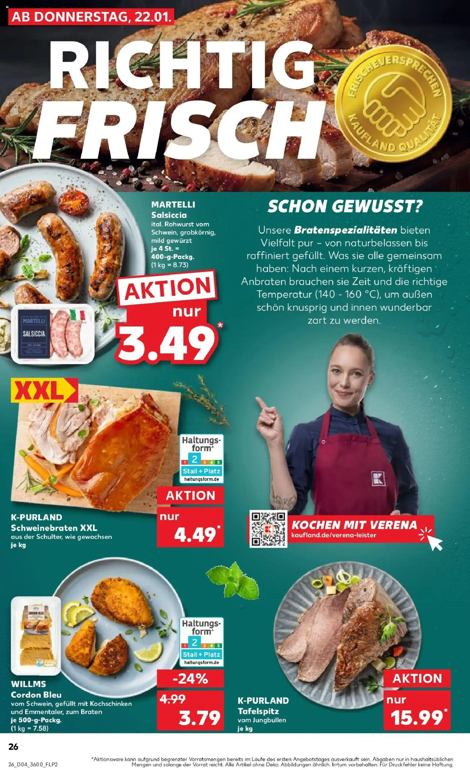 Kaufland prospekt Meiningen	 – gültig ab 25.01.2026 | Seite: 26 | Produkte: Tafelspitz