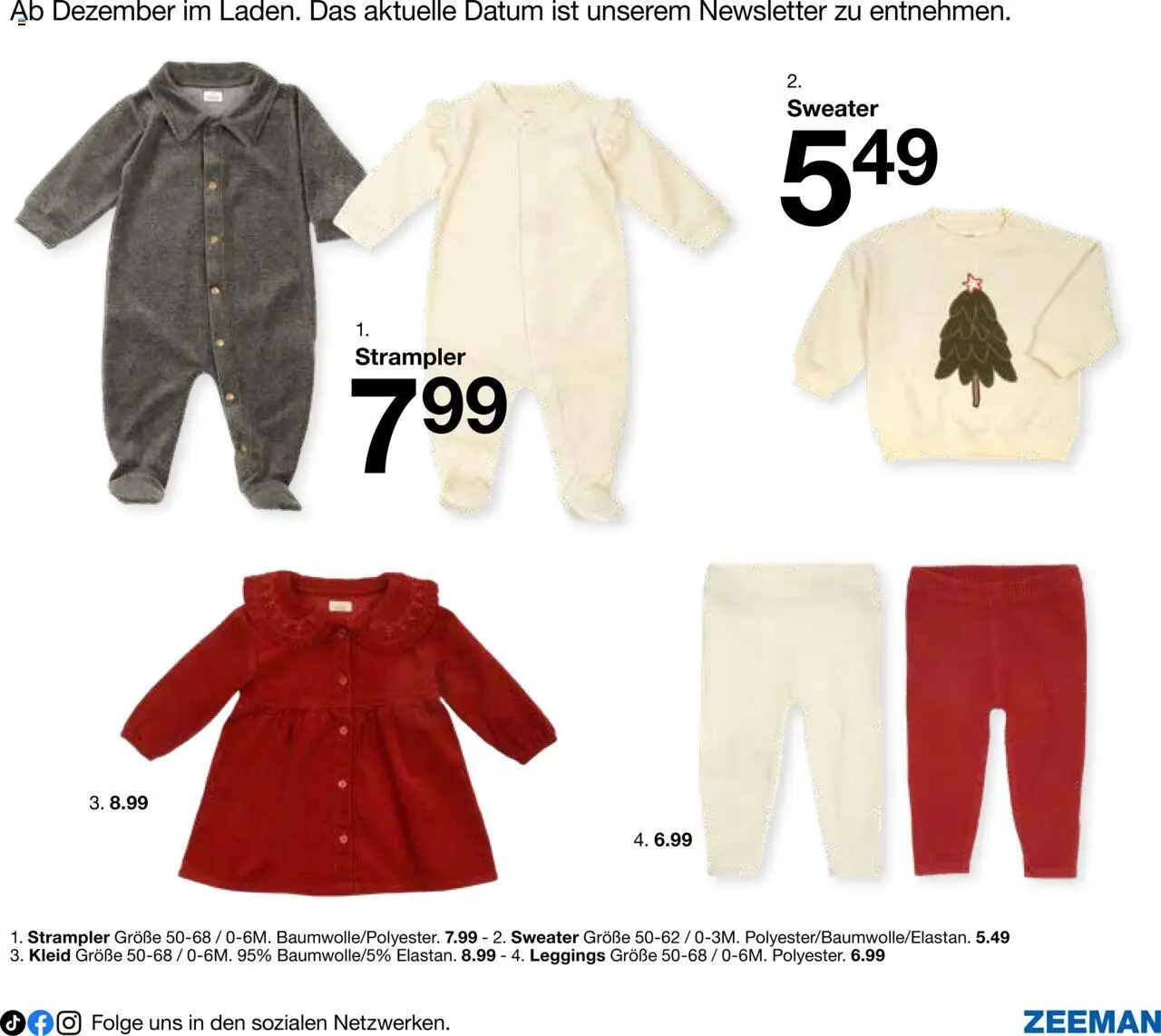 Zeeman Babyprospekt – gültig ab 18.07.2025 | Seite: 17 | Produkte: Leggings, Kleid