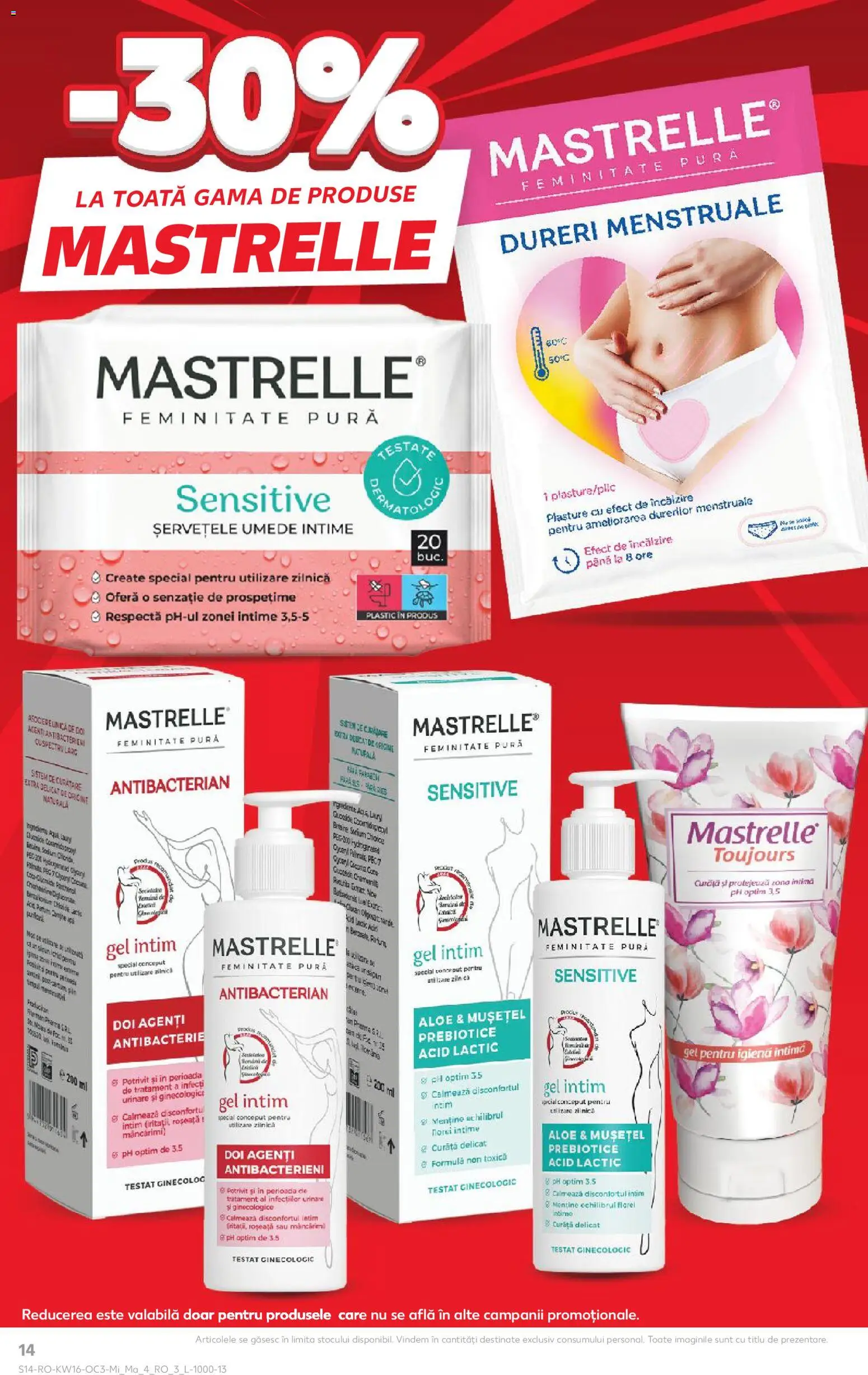 Noul catalog Kaufland – valabil de la 15.04.2026 | Pagină: 14 | Produse: Gel intim, Șervețele umede