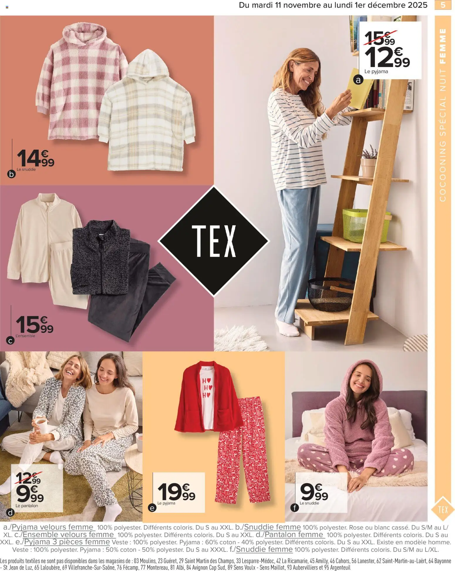 {H1} | Page: 7 | Produits: Coton, Veste, Pantalon, Pyjama