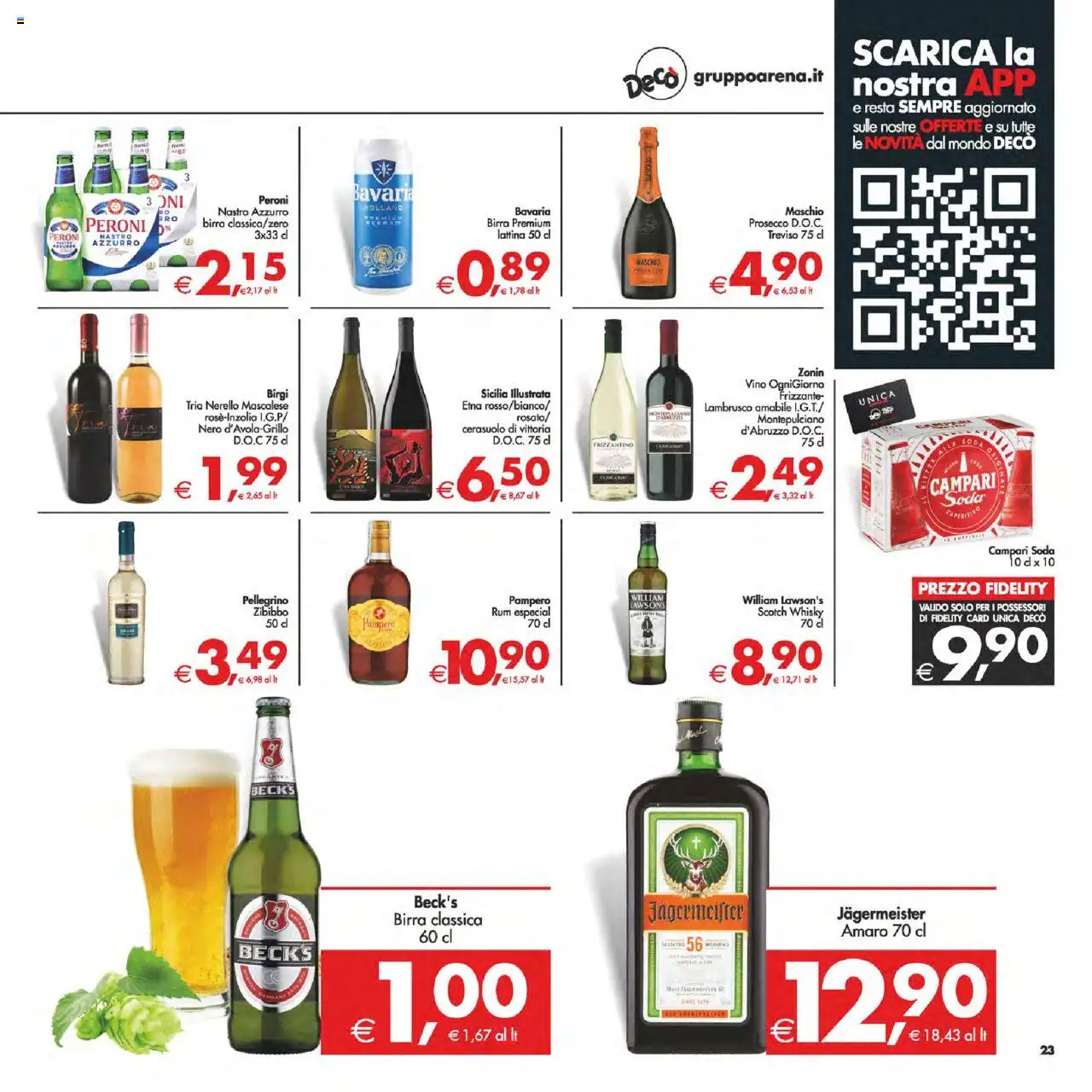 Volantino Decò del 03.10.2025 | Pagina: 26 | Prodotti: Prosecco, Whisky, Vino, Pampers