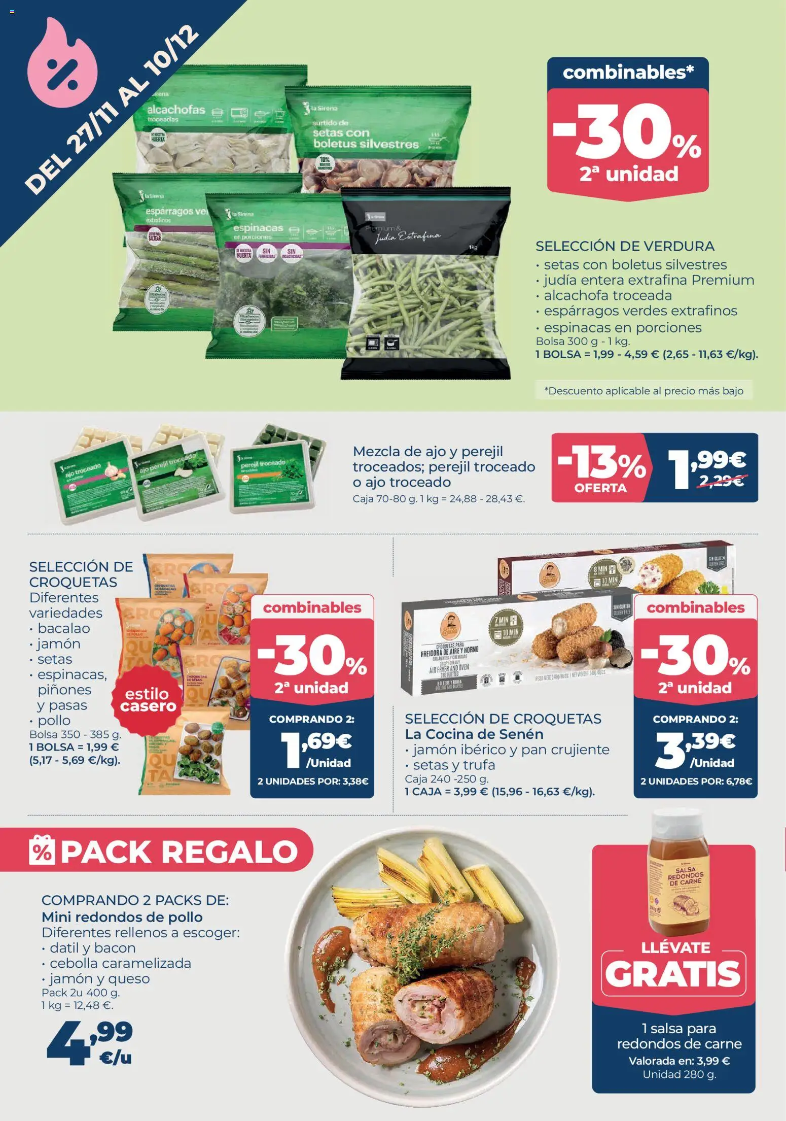 La Sirena folleto │ válido desde el 27.11.2025 | Página: 4 | Productos: Jamón ibérico, Jamón, Cocina, Croquetas