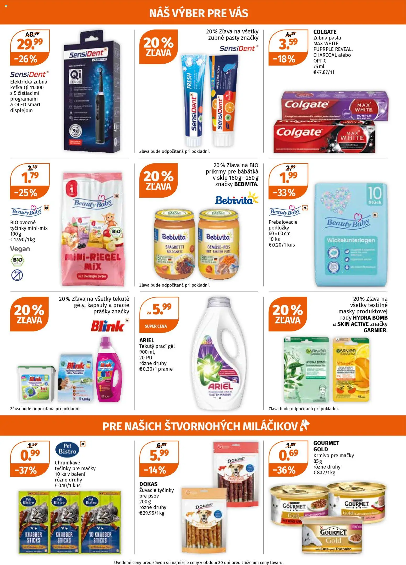 Nové Müller akcie – leták je platný od 12.03.2026 | Strana: 3 | Produkty: Zubná pasta, Ariel