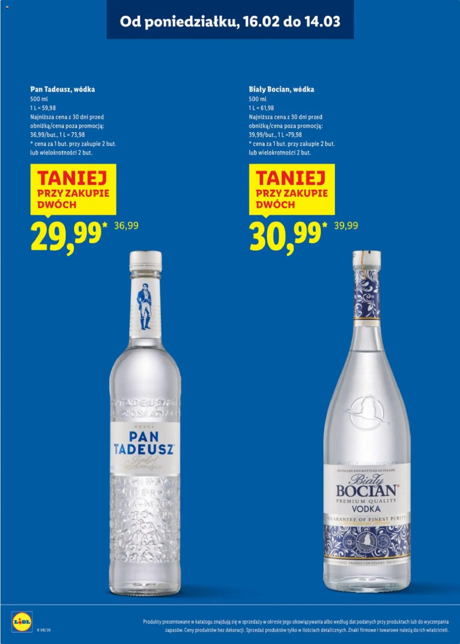 Lidl Katalog alkoholi mocnych od 16.02.2026 | Strona: 4 | Produkty: Vodka, Wódka
