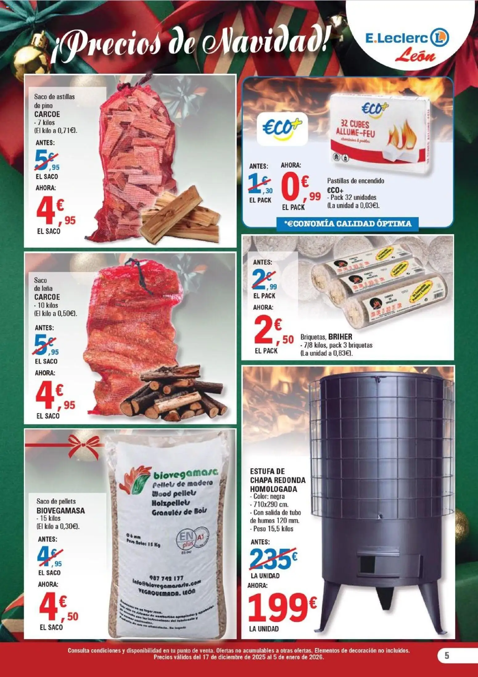 E.Leclerc folleto │ válido desde el 17.12.2025 | Página: 5 | Productos: Peso
