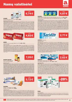 Apotheka leidinys galioja nuo 01.11.2025 | Puslapis: 3 | Prekių: Termometras