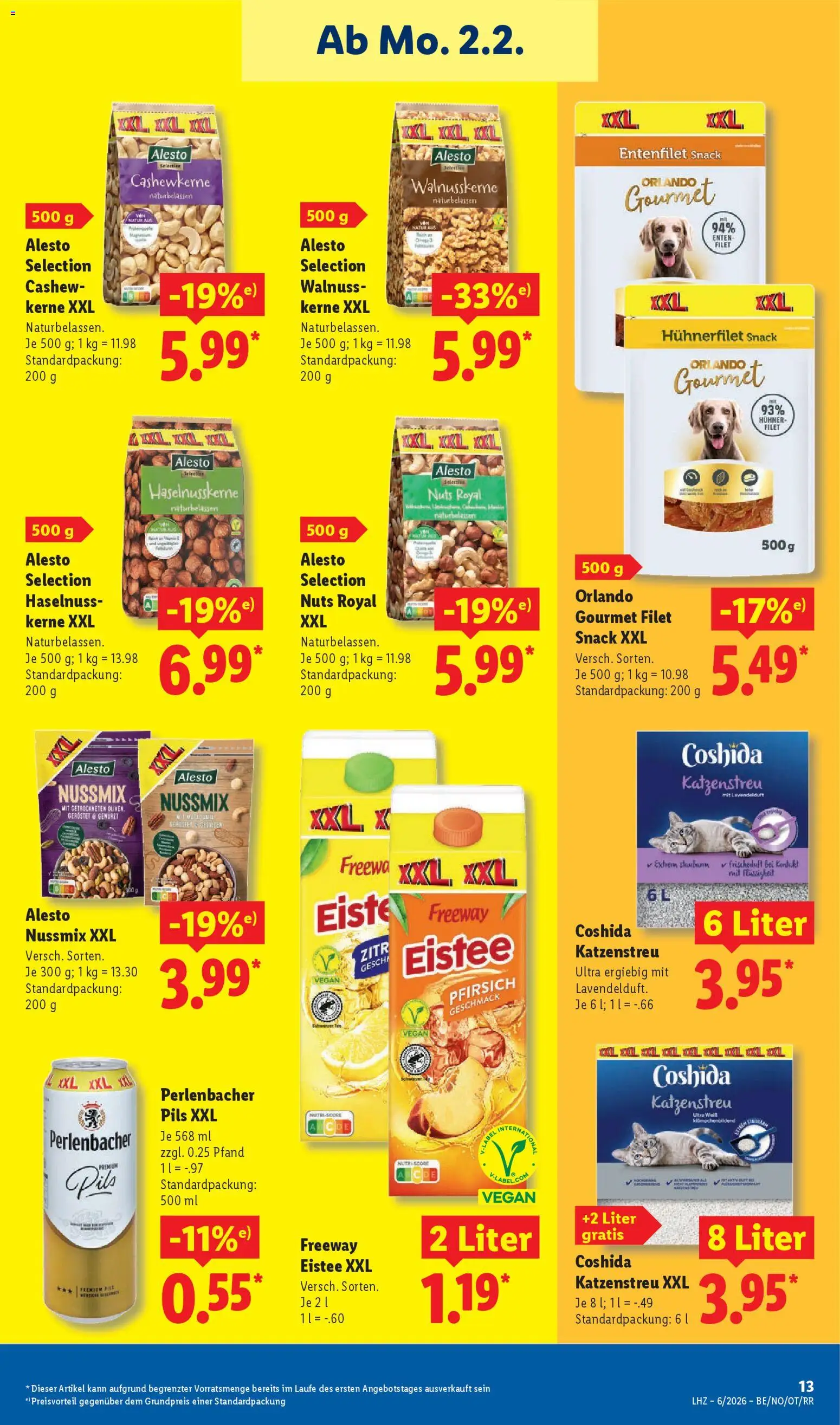 Lidl Prospekt Holzminden – gültig ab 02.02.2026 | Seite: 17 | Produkte: Pils, Pfirsich