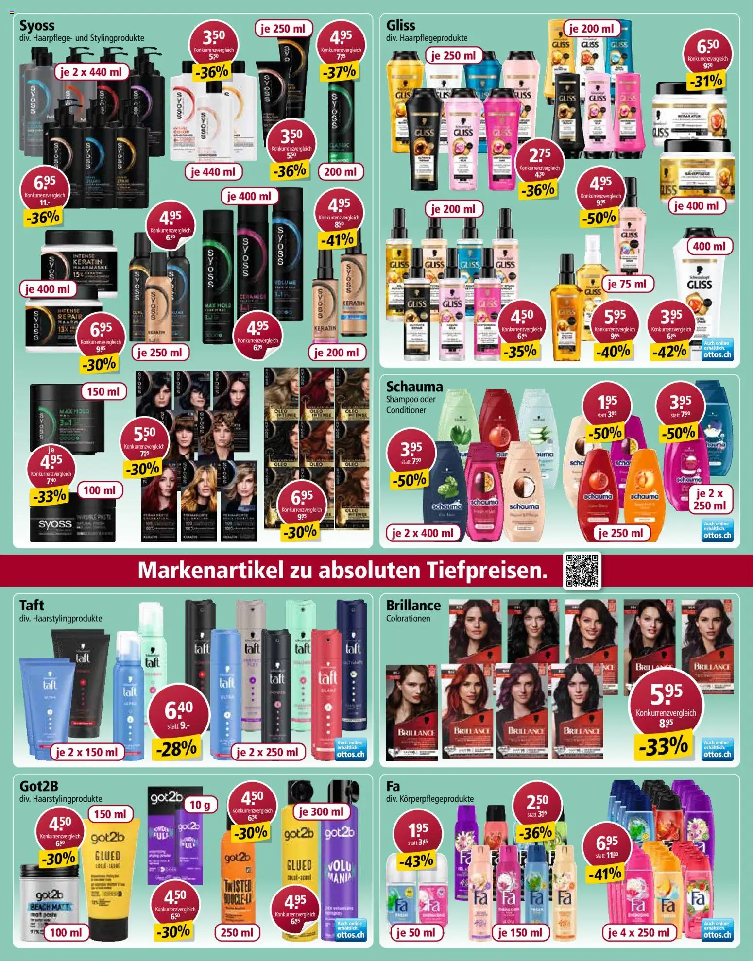 Otto's aktionen Marken Spezial – gültig ab 23.03.2026 | Seite: 4 | Produkte: Shampoo, Conditioner, Haarmaske
