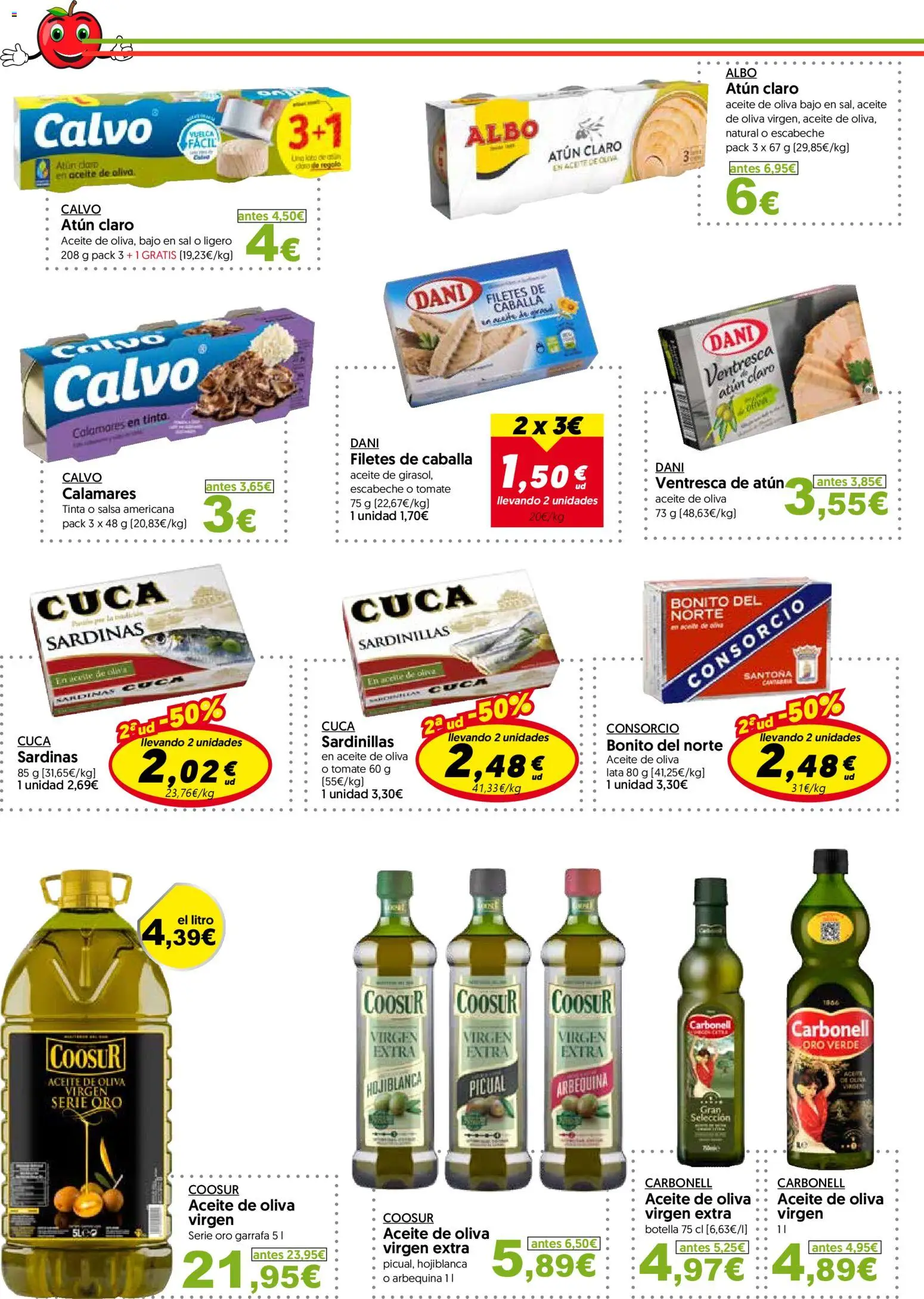 Hiper Usera folleto │ válido desde el 30.03.2026 | Página: 8 | Productos: Sardinillas, Aceite, Aceite de oliva, Atún claro