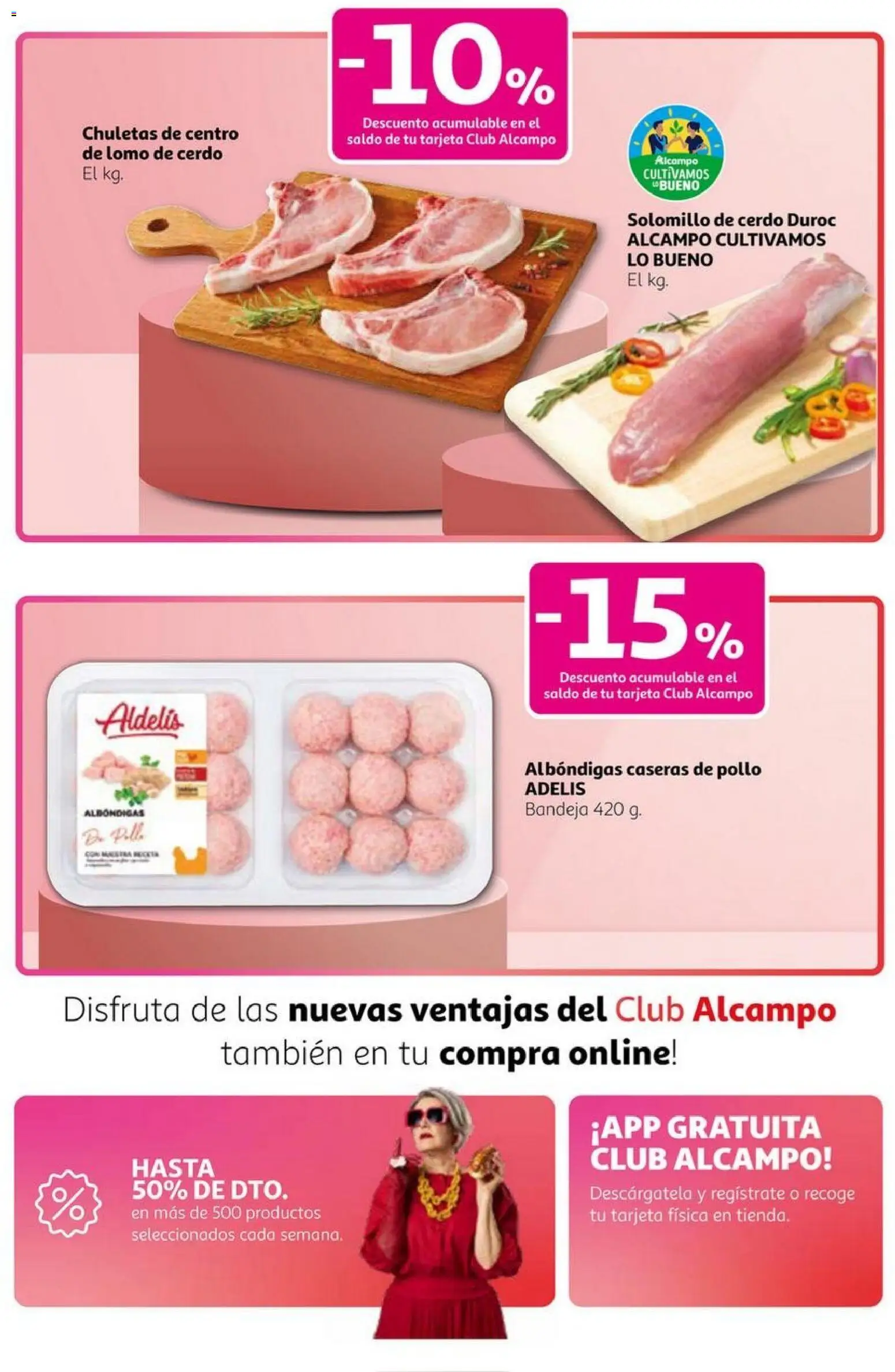 Alcampo - Club Nacional  │ válido desde el 23.10.2025 | Página: 5 | Productos: Solomillo de cerdo, Cerdo, Bandeja