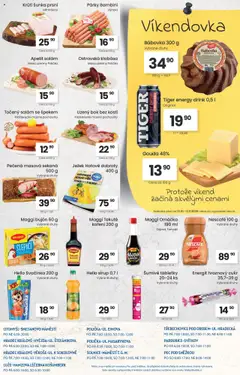 Náhled letáku Kubík leták od 21.10.2025 | Strana: 4 | Produkty: Tiger energy, Párky, Crema, Cukr