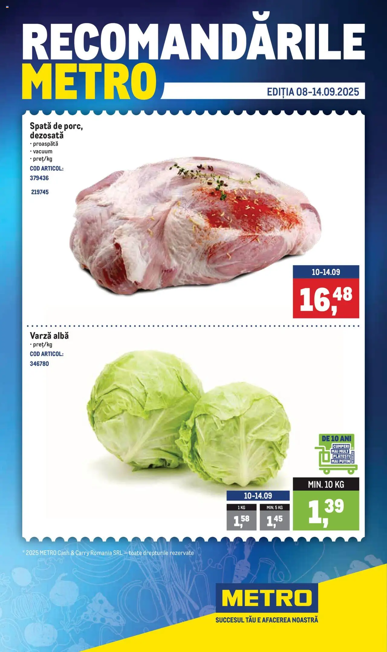 Noul catalog Metro – valabil de la 08.09.2025 | Pagină: 1 | Produse: Varză