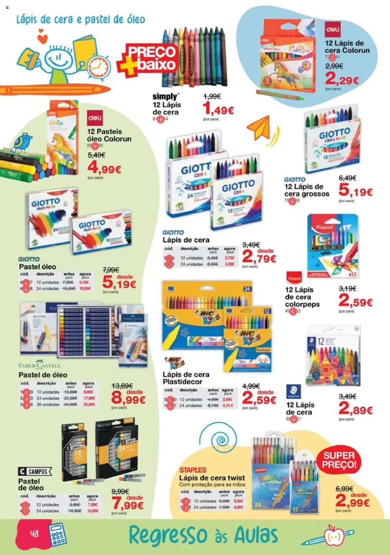Staples - Folheto Regresso às Aulas 2025 │ válido de 18.08.2025 | Página: 48 | Produtos: Cera, Óleo
