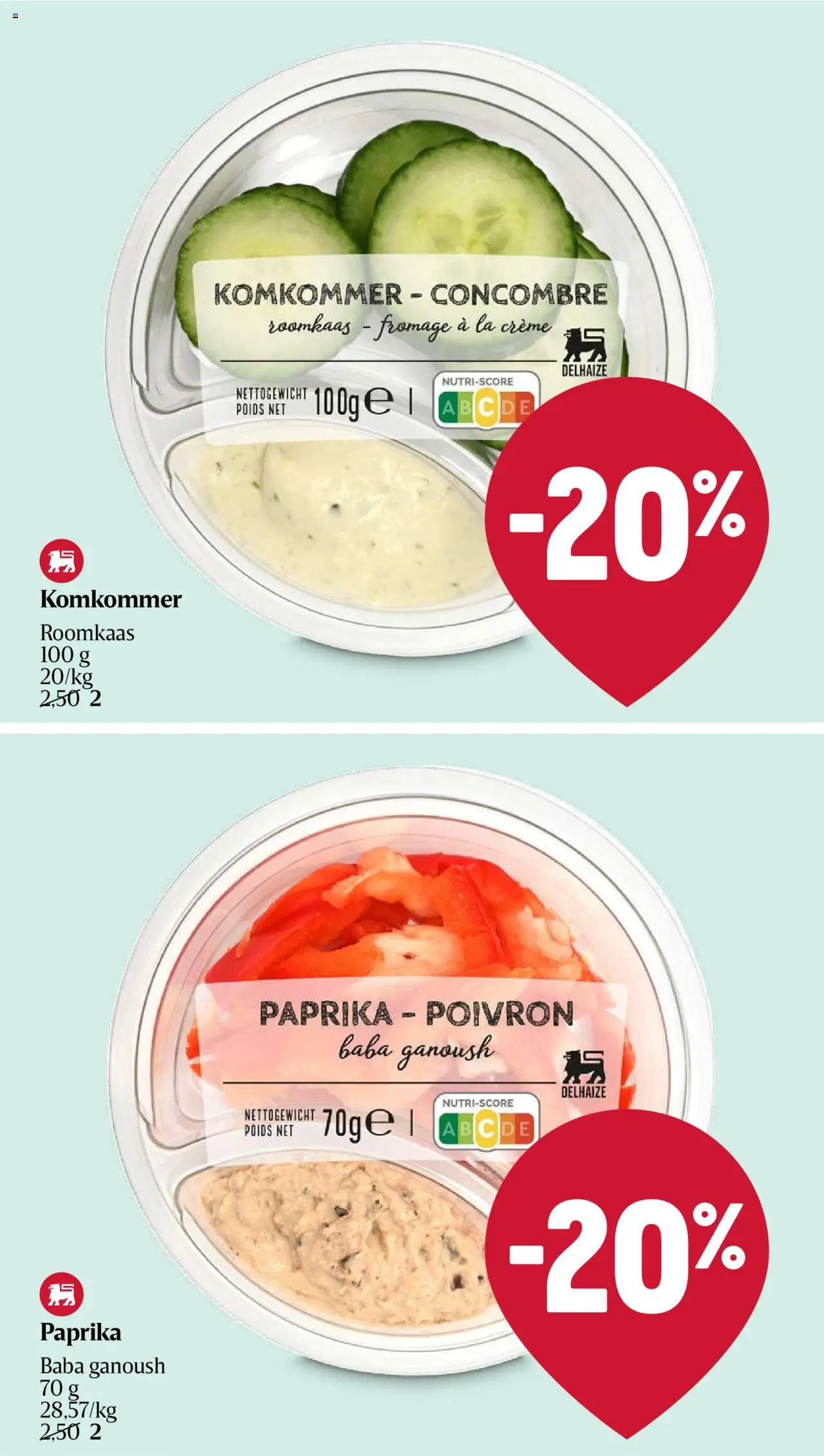  | Pagina: 8 | Producten: Roomkaas, La, Crème, Komkommer