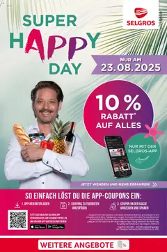 Selgros Super Happy Day gültig ab dem 23.08.2025