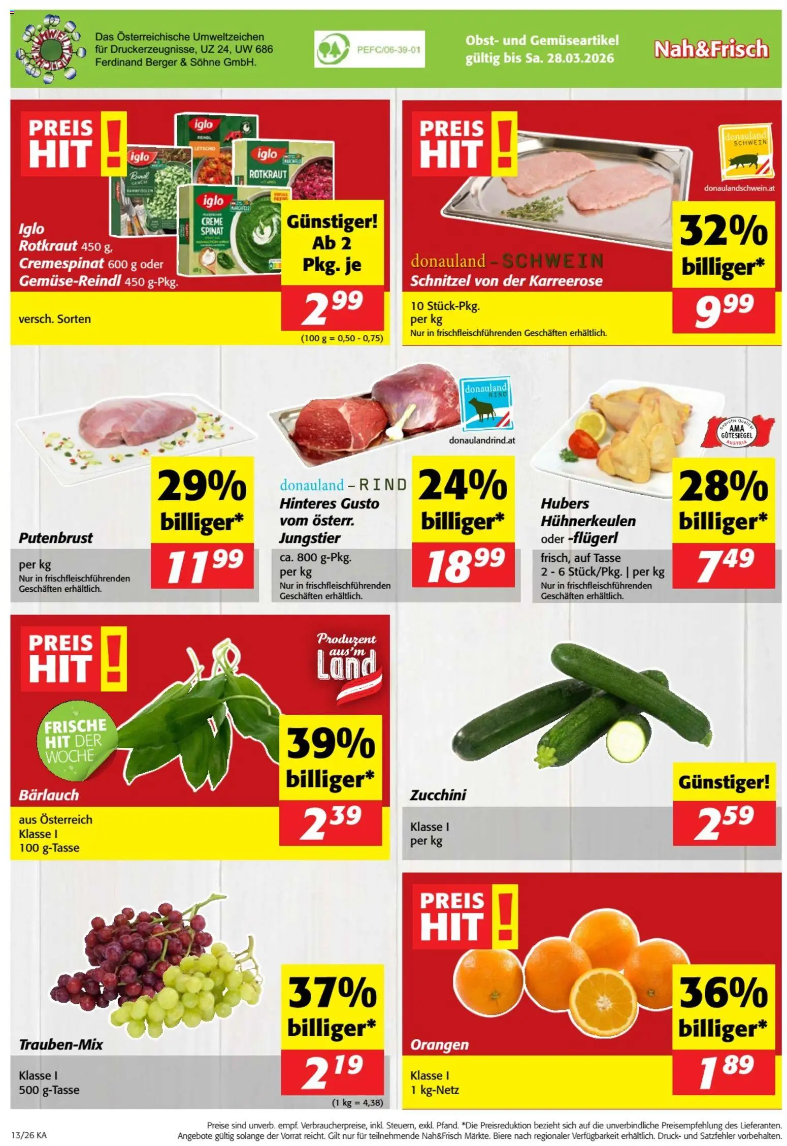 Nah und Frisch Flugblatt gültig ab 25.03.2026 | Seite: 8 | Produkte: Obst, Creme, Orangen