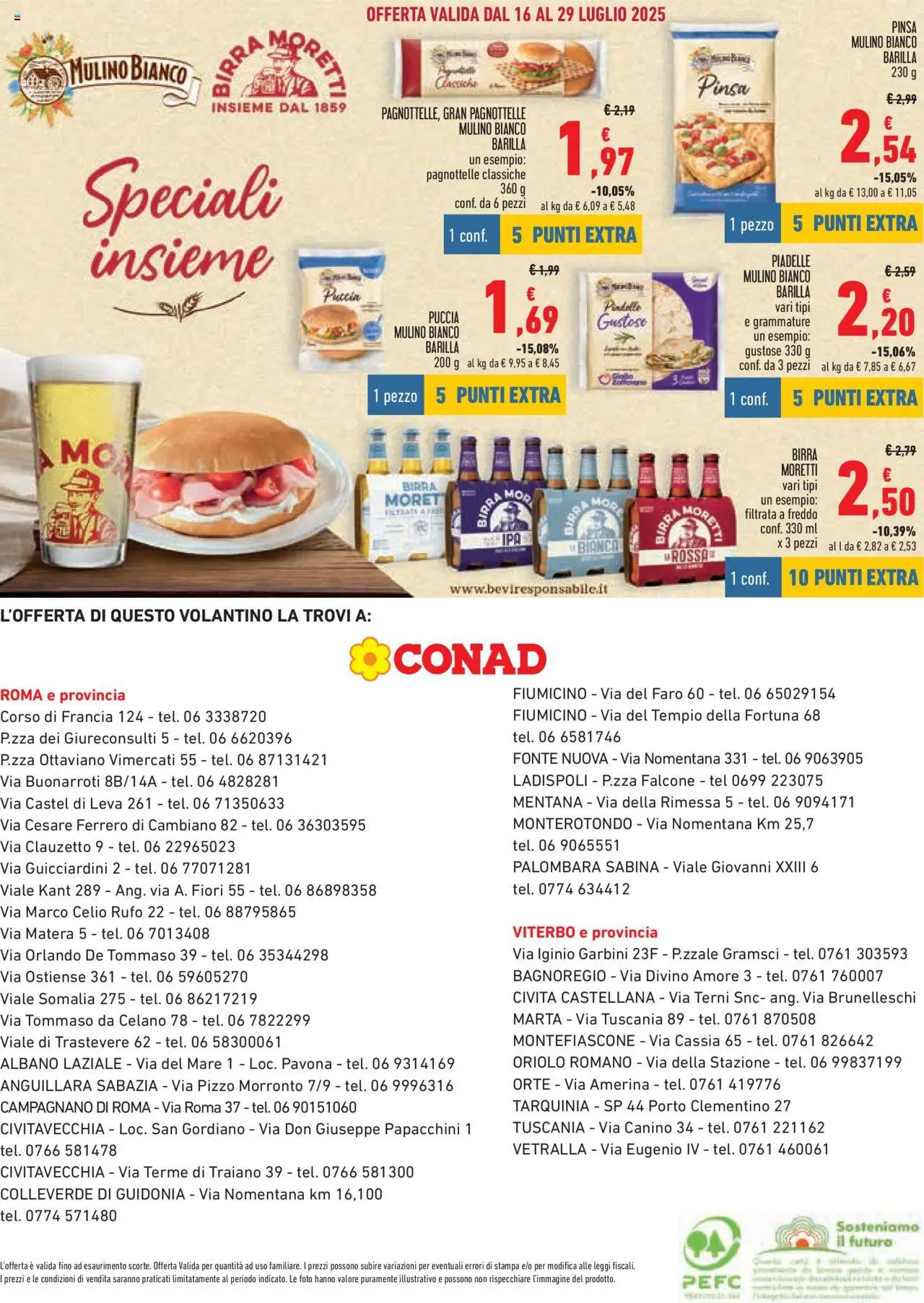 Volantino Conad del 16.07.2025 | Pagina: 12 | Prodotti: Birra, Birra Moretti, Stampa