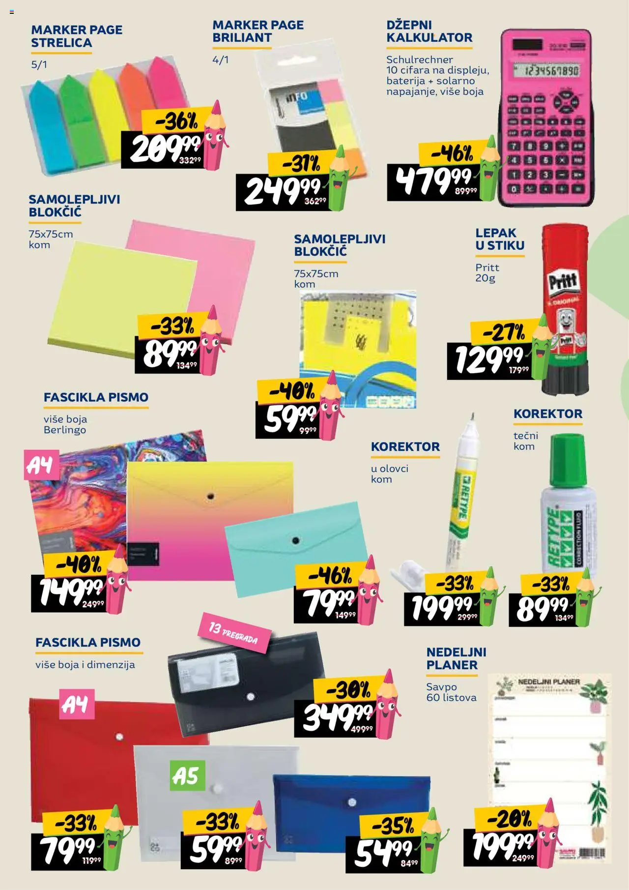 Idea katalog - važi od 14.08.2025 | Strana: 26 | Proizvode: Korektor, Baterija, Kalkulator