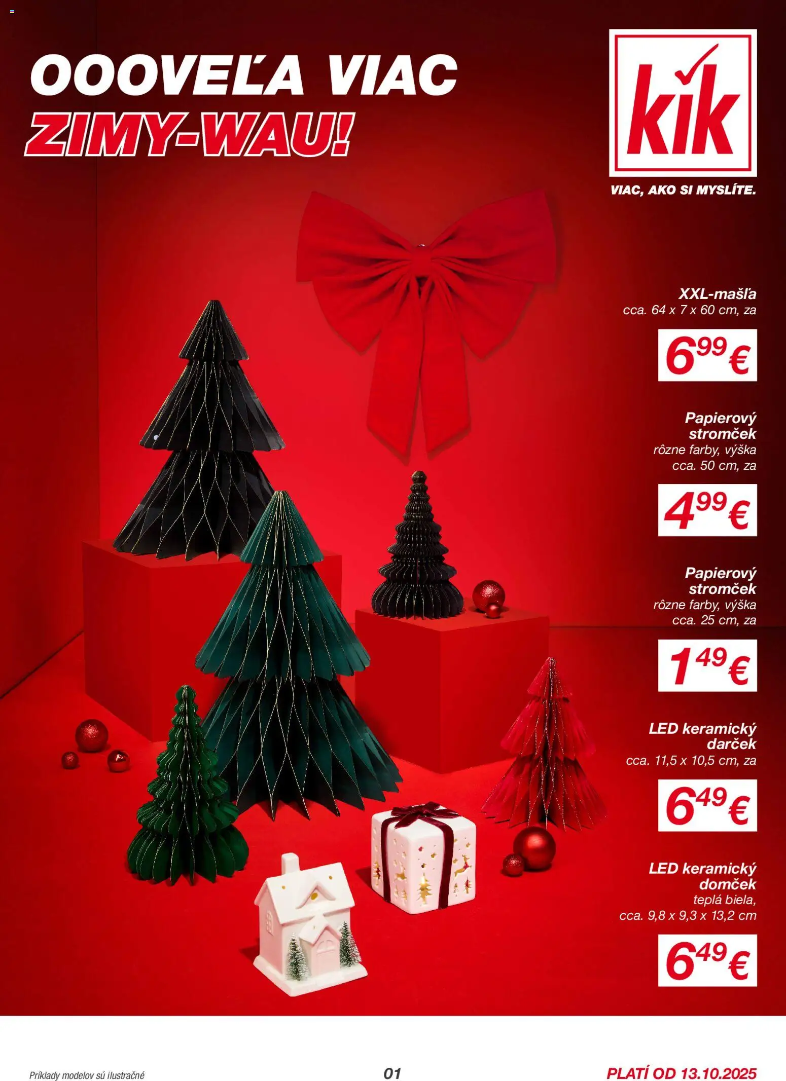 Nové Kik akcie – leták je platný od 13.10.2025 | Strana: 1 | Produkty: Led