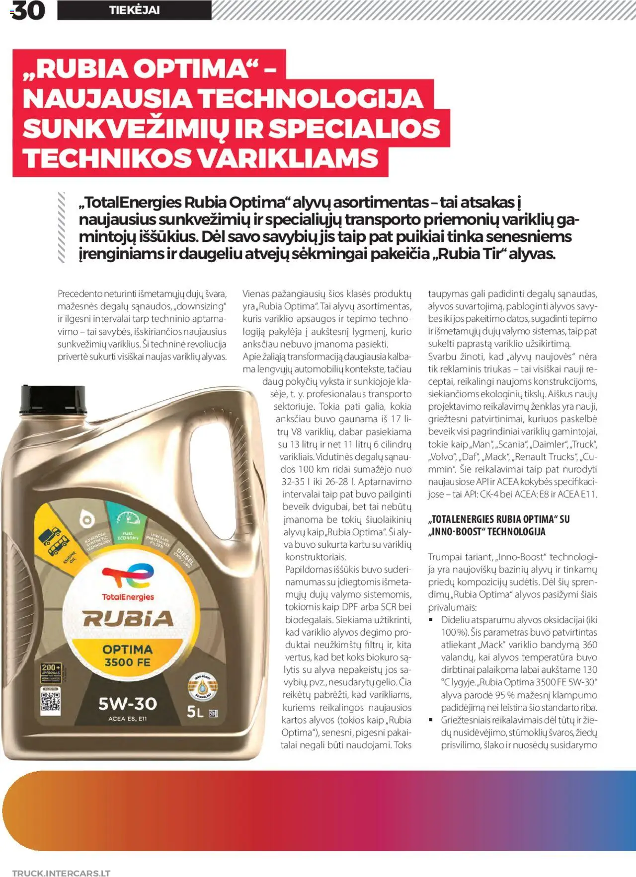 Inter Cars leidinys - InterTRUCK Nr. 23│galioja nuo 12.04.2025 | Puslapis: 32 | Prekių: Alyva