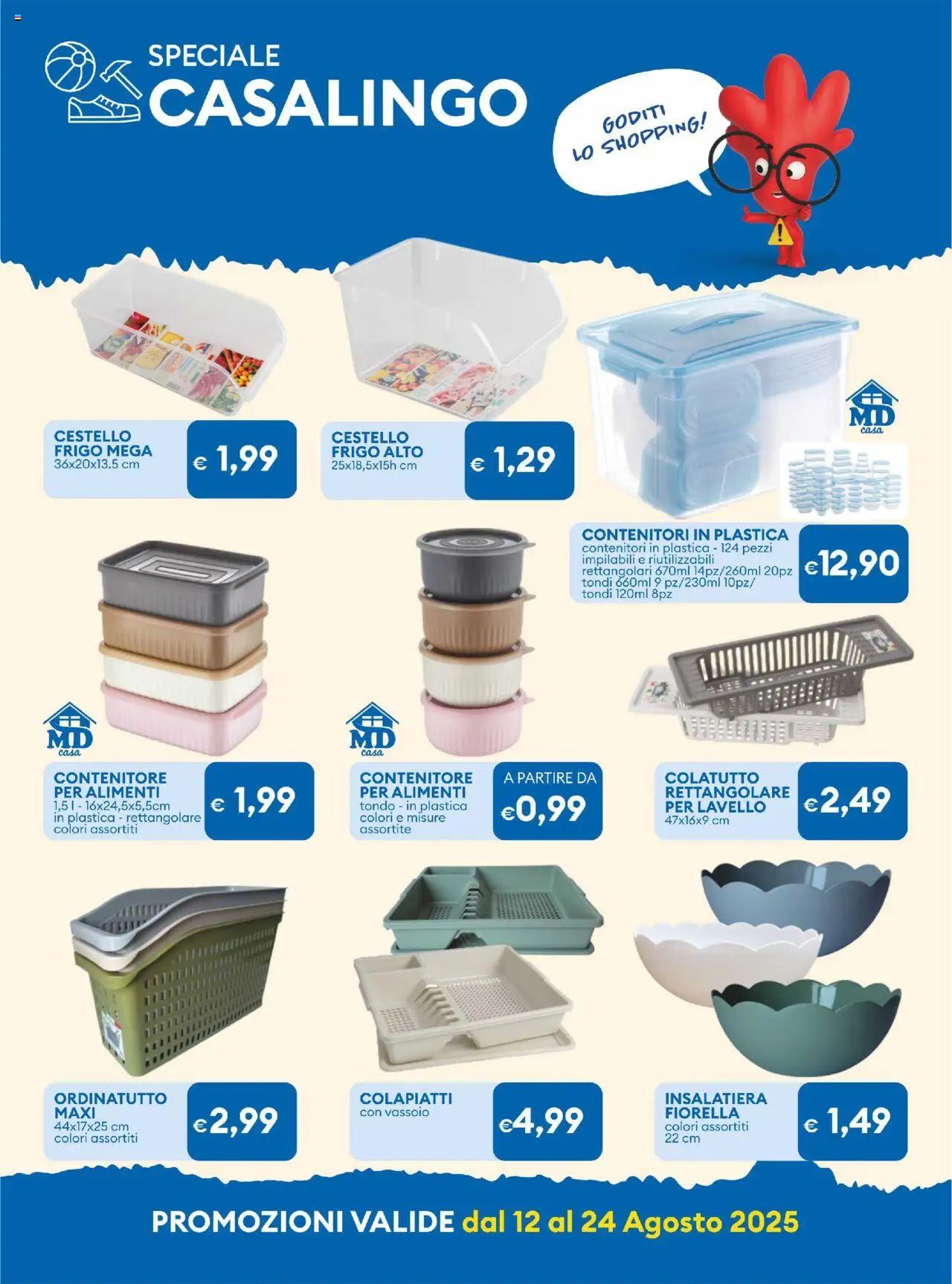 Volantino MD Discount del 12.08.2025 | Pagina: 25 | Prodotti: Lavello, Contenitore, Vassoio