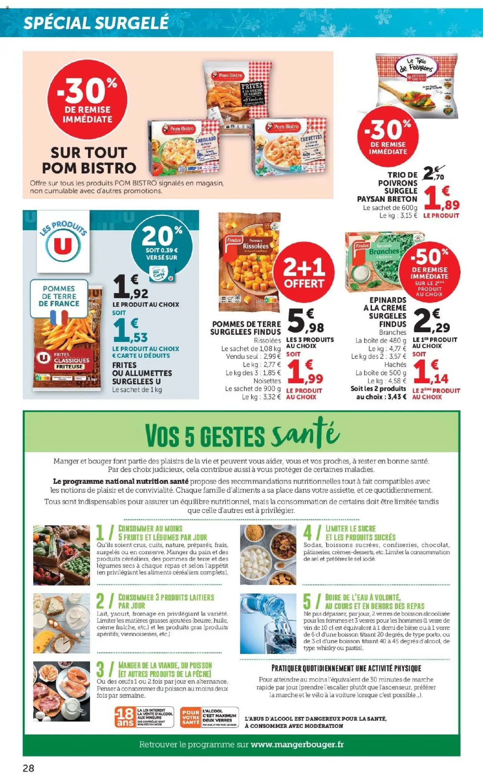 {H1} | Page: 28 | Produits: Whisky, Pêche, Frites, Crevettes