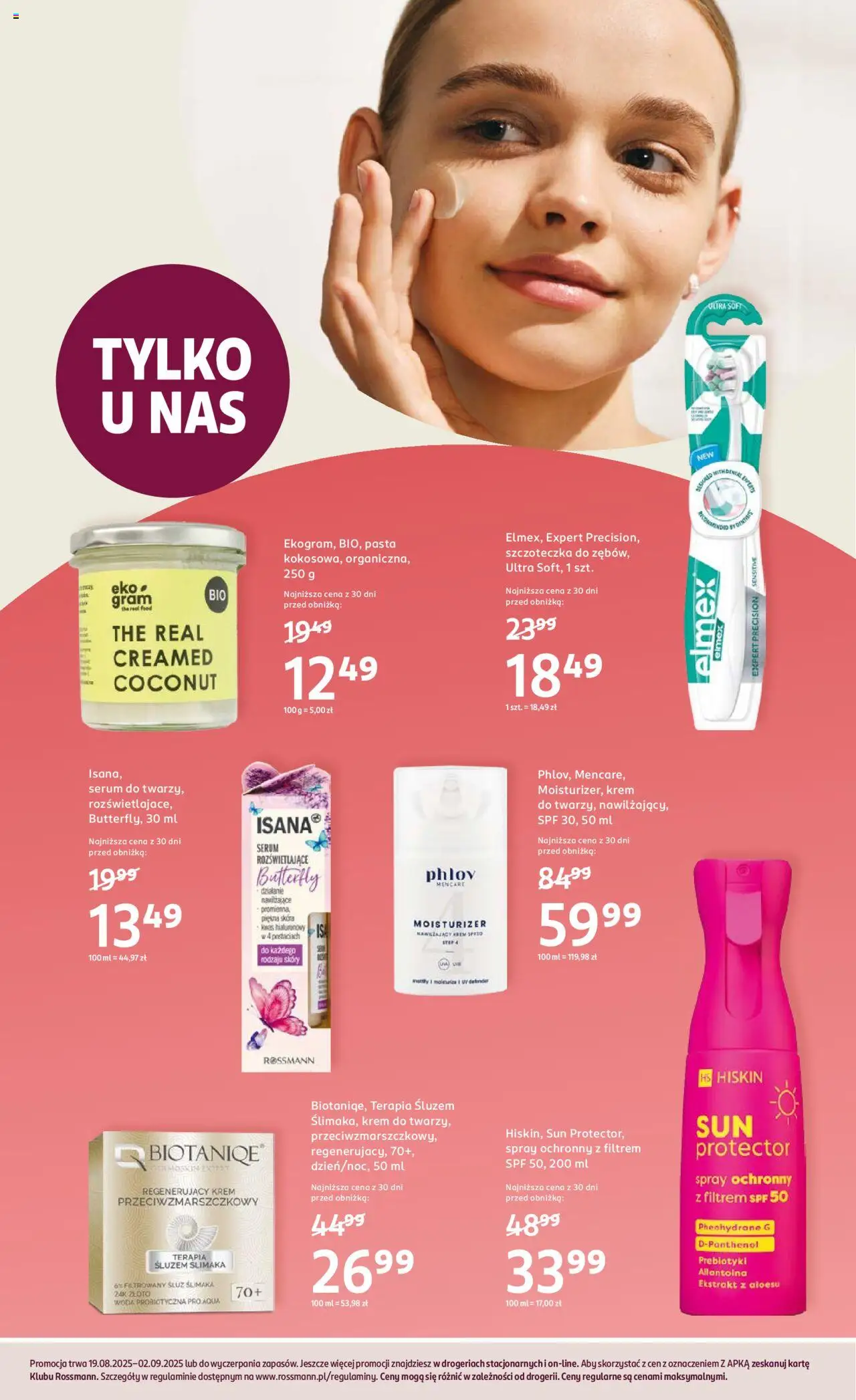Rossmann Gazetka od 19.08.2025 | Strona: 3 | Produkty: Krem, Woda
