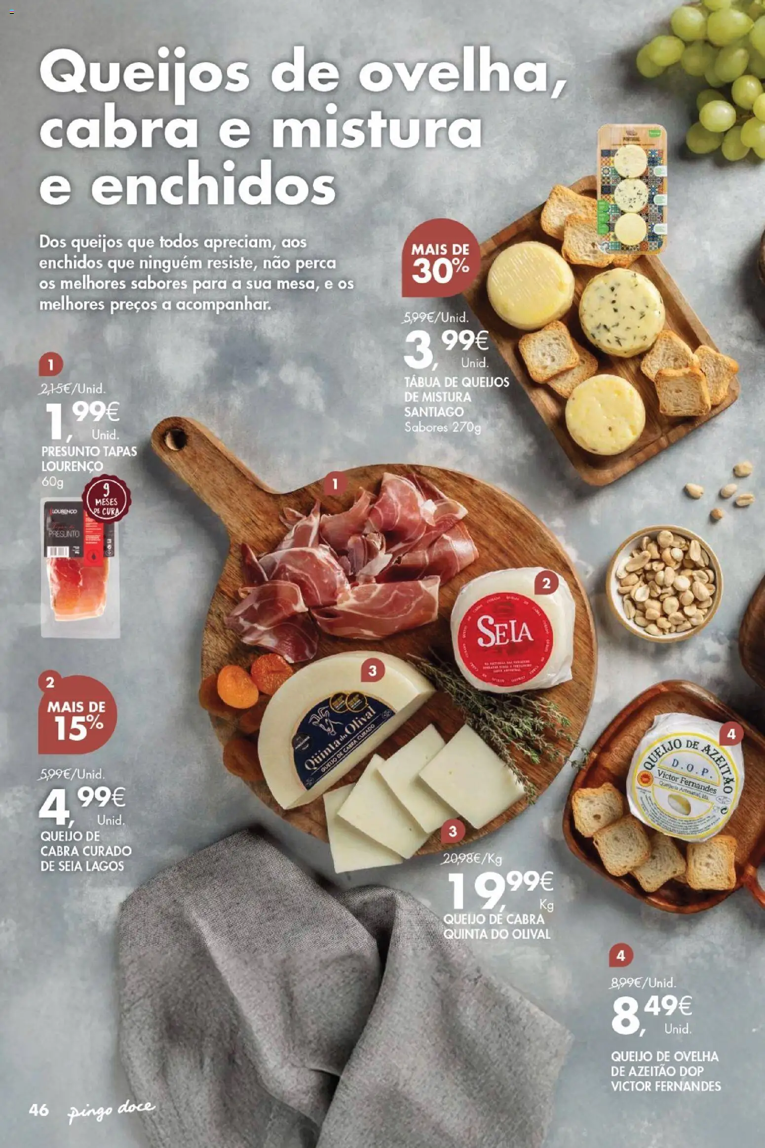 Pingo Doce - Vinhos e Sabores de Portugal Grandes │ válido de 13.01.2026 | Página: 46 | Produtos: Tábua, Queijo, Presunto