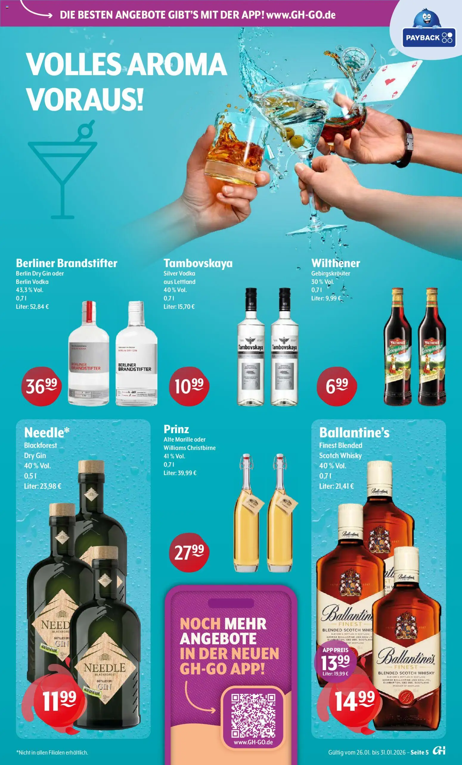 Getränke Hoffmann - Nordrhein - Westfalen – gültig ab 26.01.2026 | Seite: 5 | Produkte: Whisky, Wilthener, Vodka, Gin