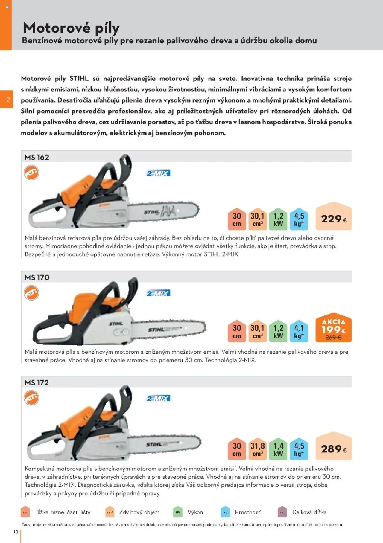 Nové STIHL akcie – leták je platný od 29.09.2025 | Strana: 18 | Produkty: Motorová píla, Reťazová píla, Píla
