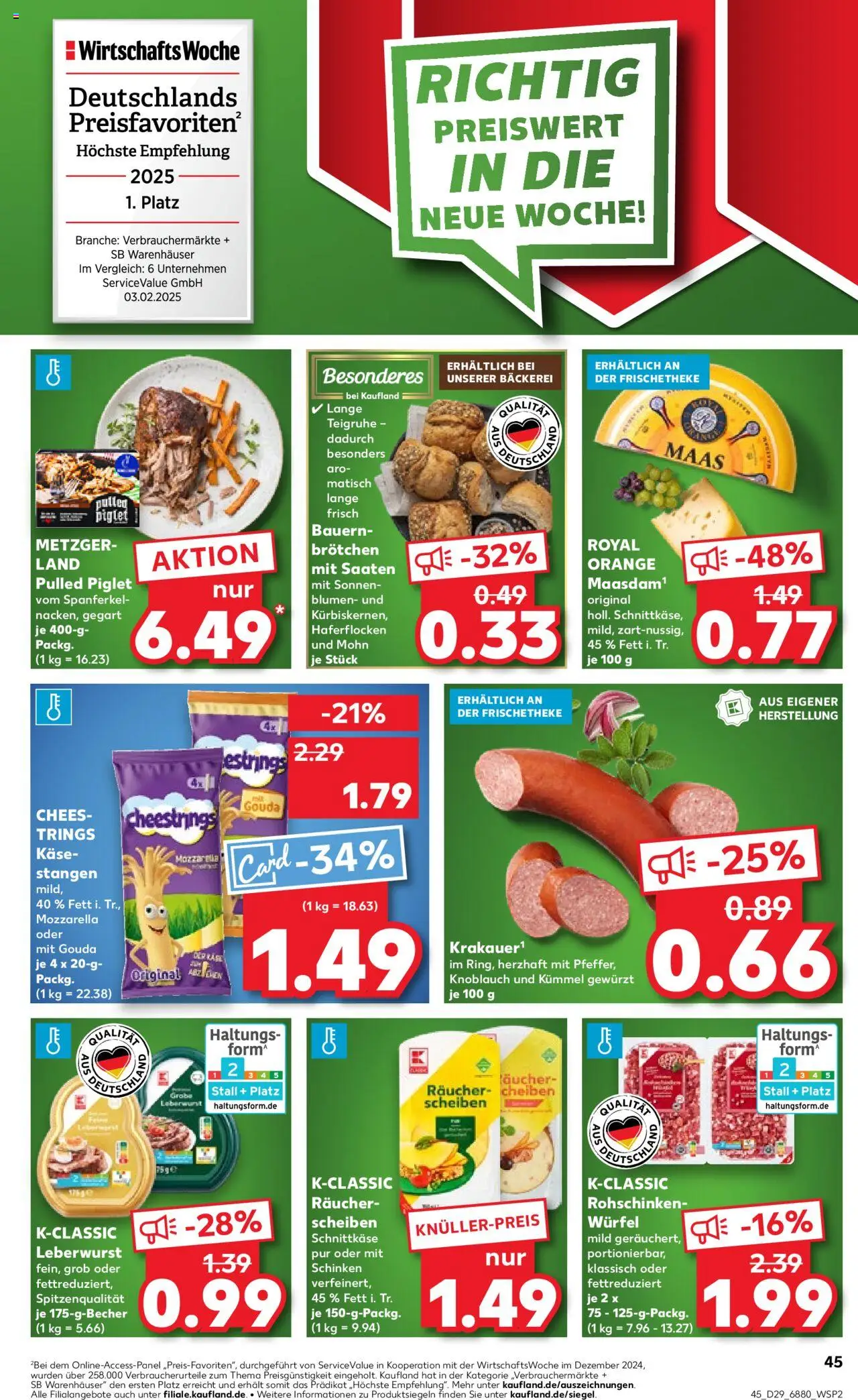 Kaufland prospekt Völklingen	 - gültig ab dem 17.07.2025 | Seite: 45 | Produkte: Mozzarella, Gouda, Blumen, Knoblauch