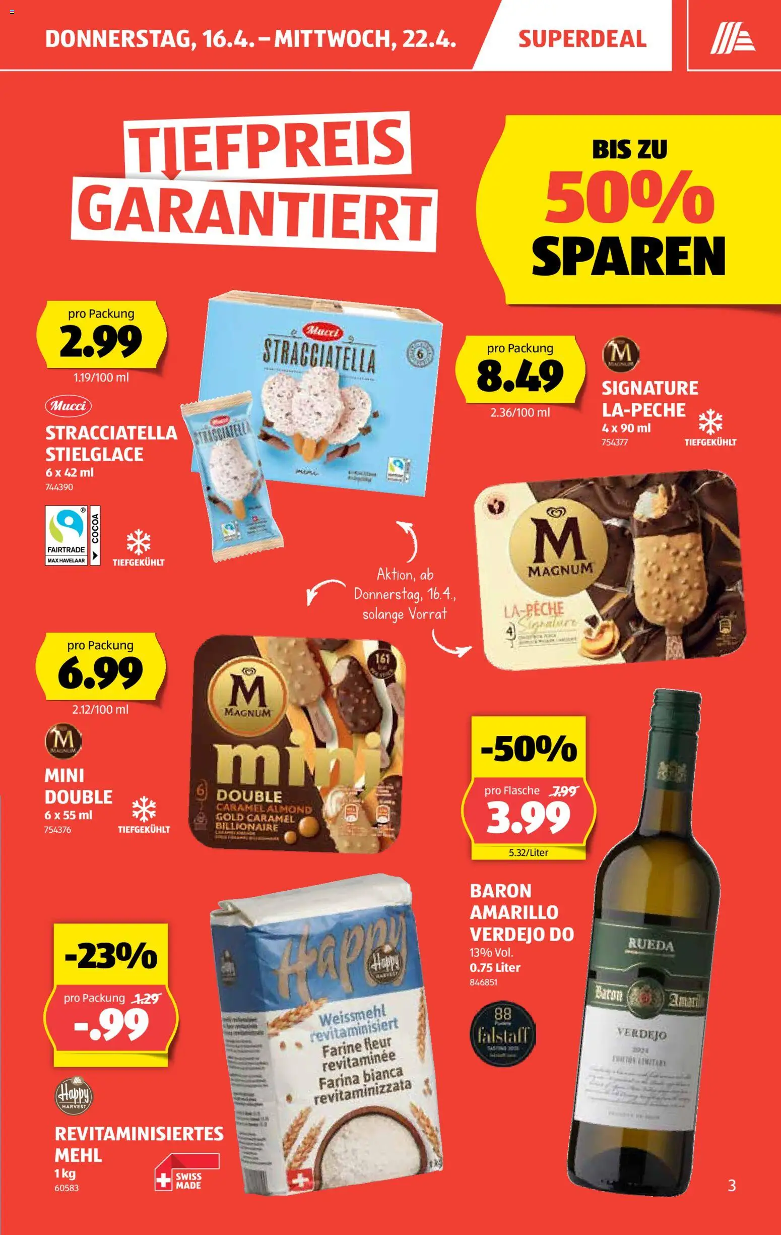 Aldi aktionen – gültig ab 16.04.2026 | Seite: 4 | Produkte: En Kommode, Mehl