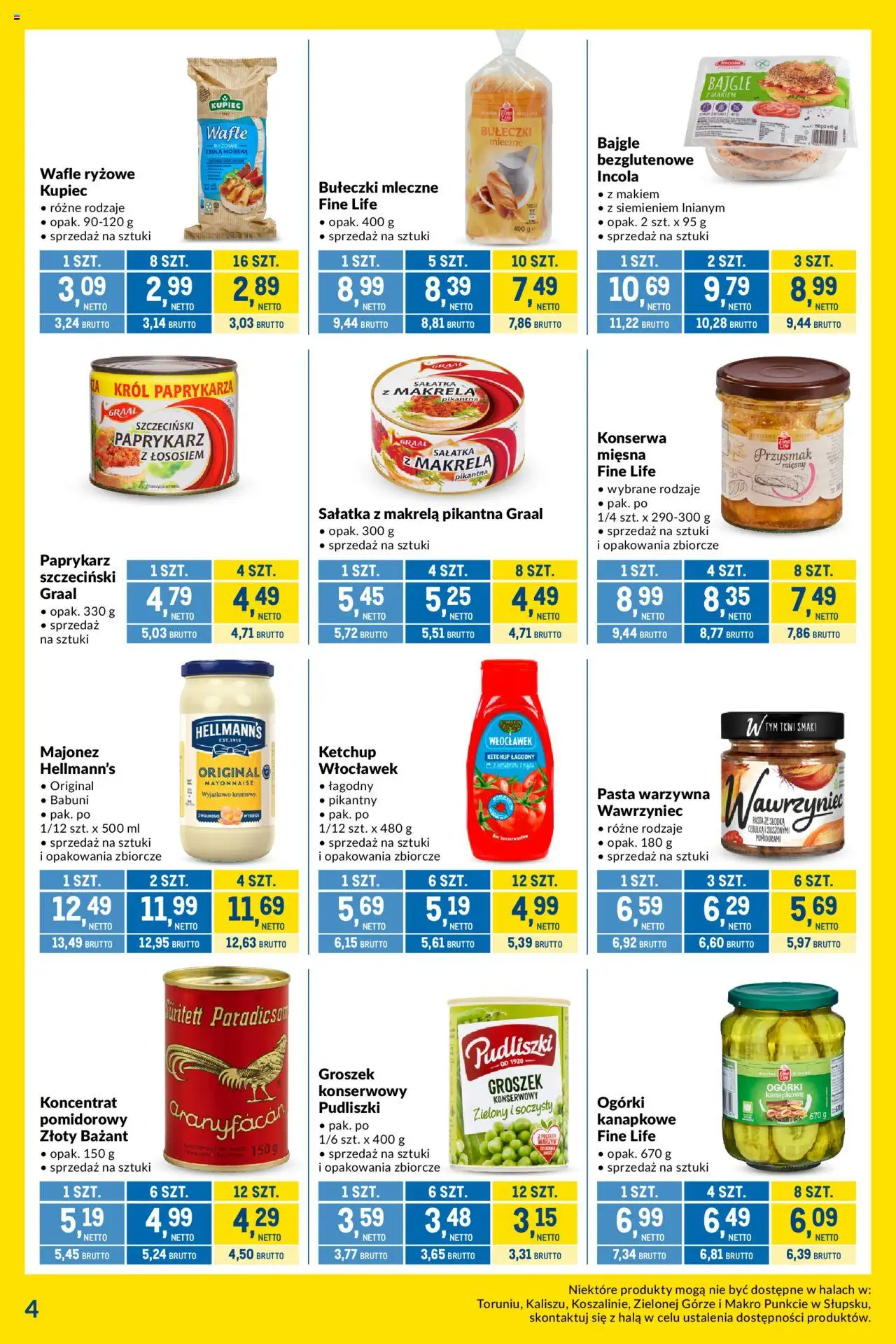 Makro Gazetka - Kupujesz więcej płacisz mniej od 13.05.2025 | Strona: 4 | Produkty: Ketchup, Wafle ryżowe, Groszek konserwowy, Majonez