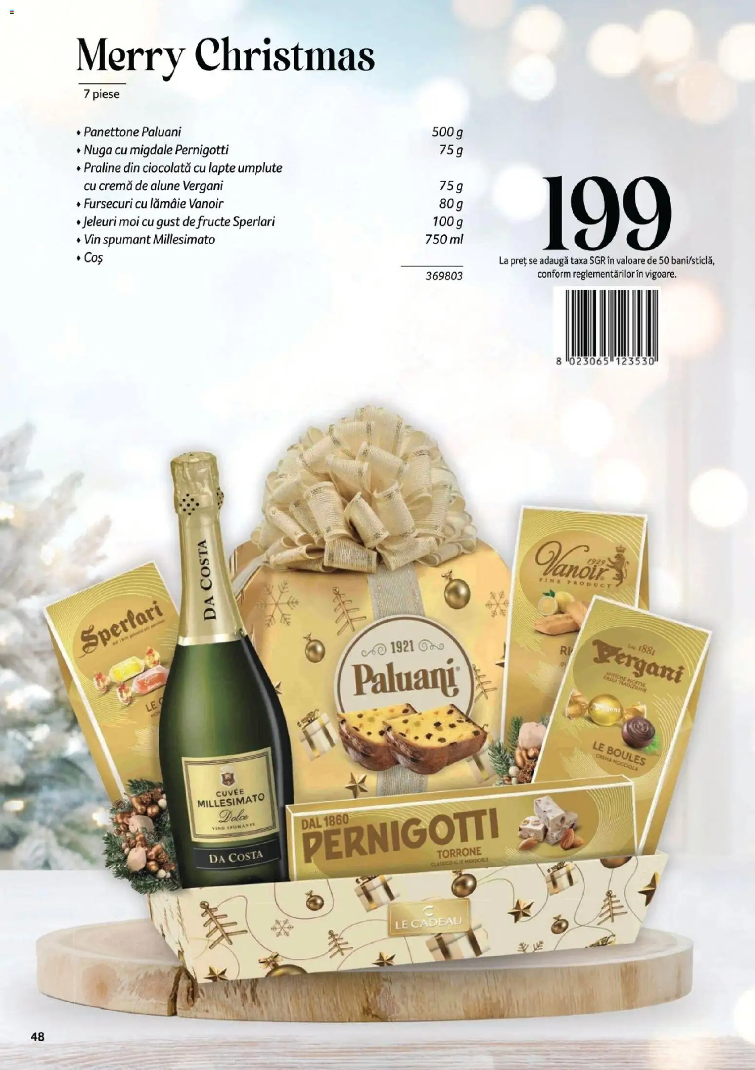 Noul catalog Selgros – valabil de la 07.11.2025 | Pagină: 48 | Produse: Coș, Alune, Praline, Fructe
