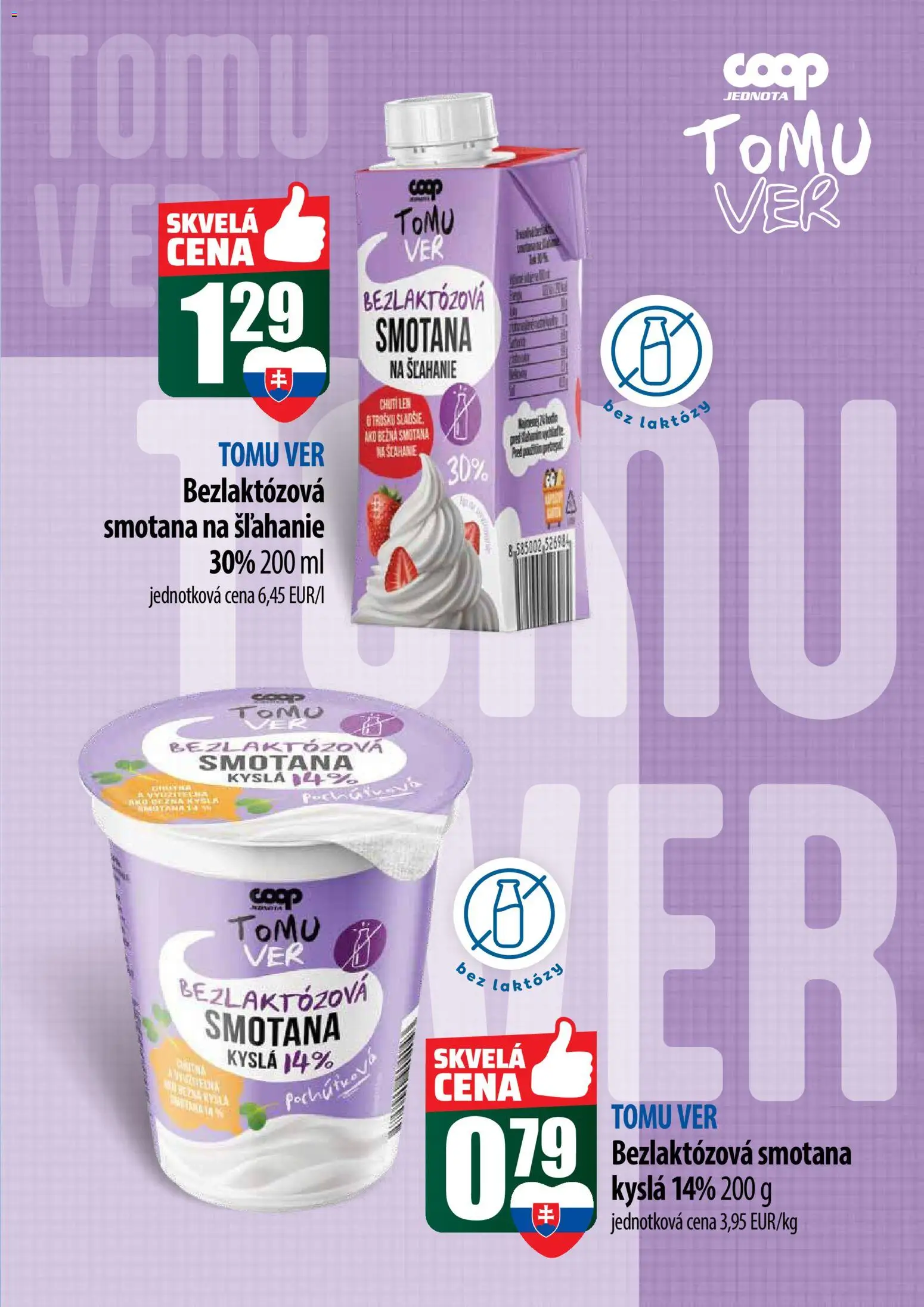 Nové COOP Jednota akcie – leták je platný od 18.12.2025 | Strana: 24 | Produkty: Smotana, Smotana na šľahanie