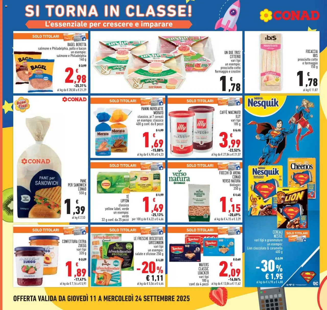 Volantino Conad del 11.09.2025 | Pagina: 18 | Prodotti: Caffè, Tè, Fragole, Formaggio