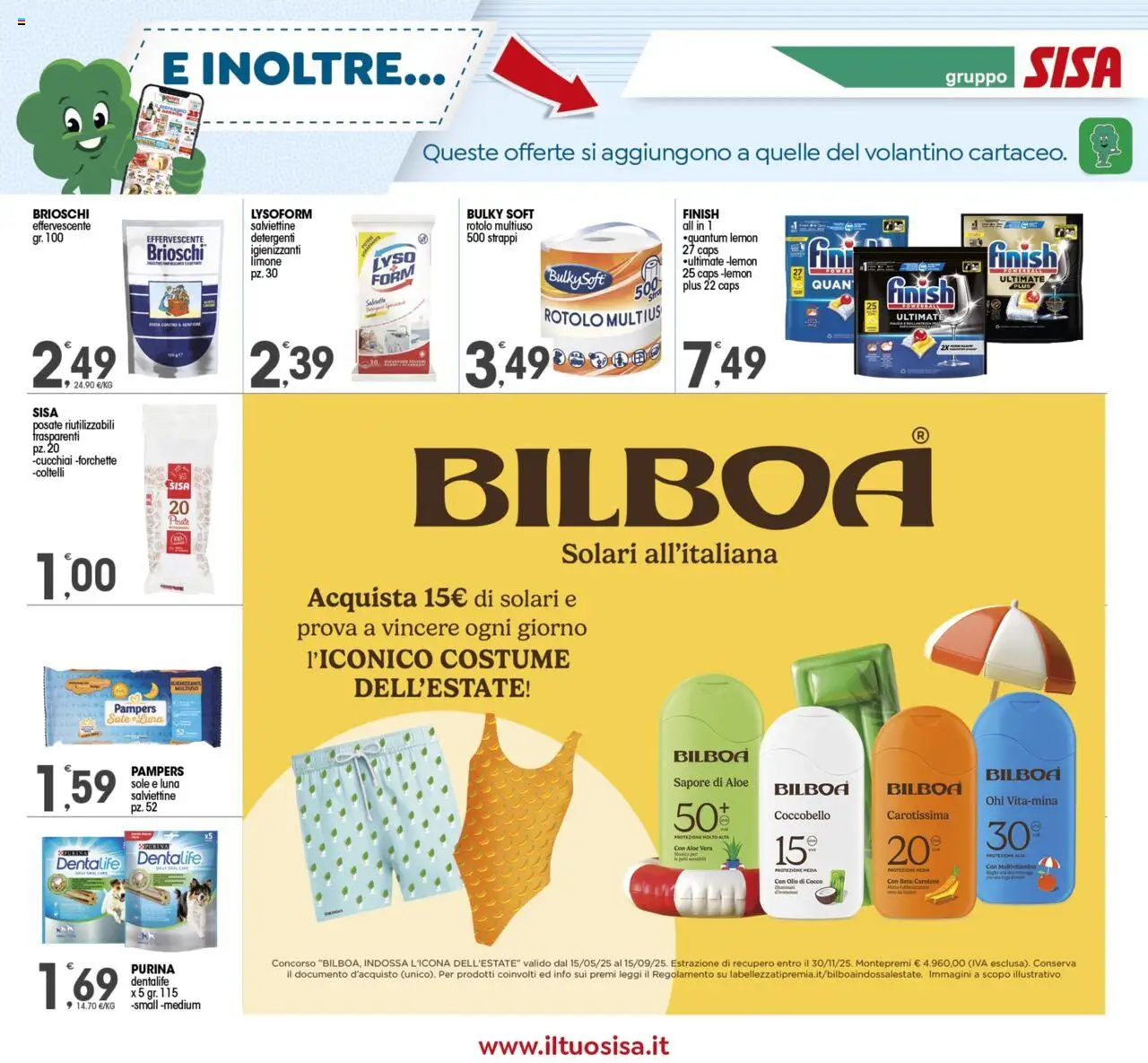 Volantino SISA del 08.08.2025 | Pagina: 15 | Prodotti: Limone, Olio, Pampers, Cocco