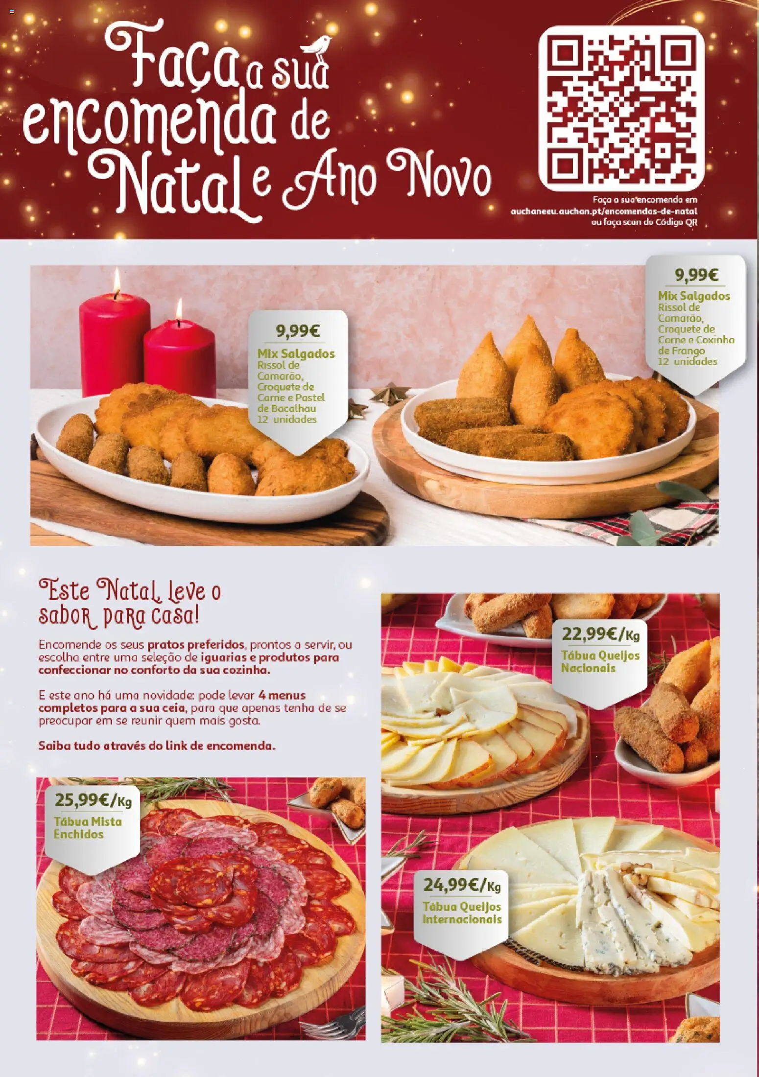 Auchan - Encomendas Natal e Ano Novo │ válido de 13.11.2025 | Página: 2 | Produtos: Tábua, Faca, Bacalhau, Carne