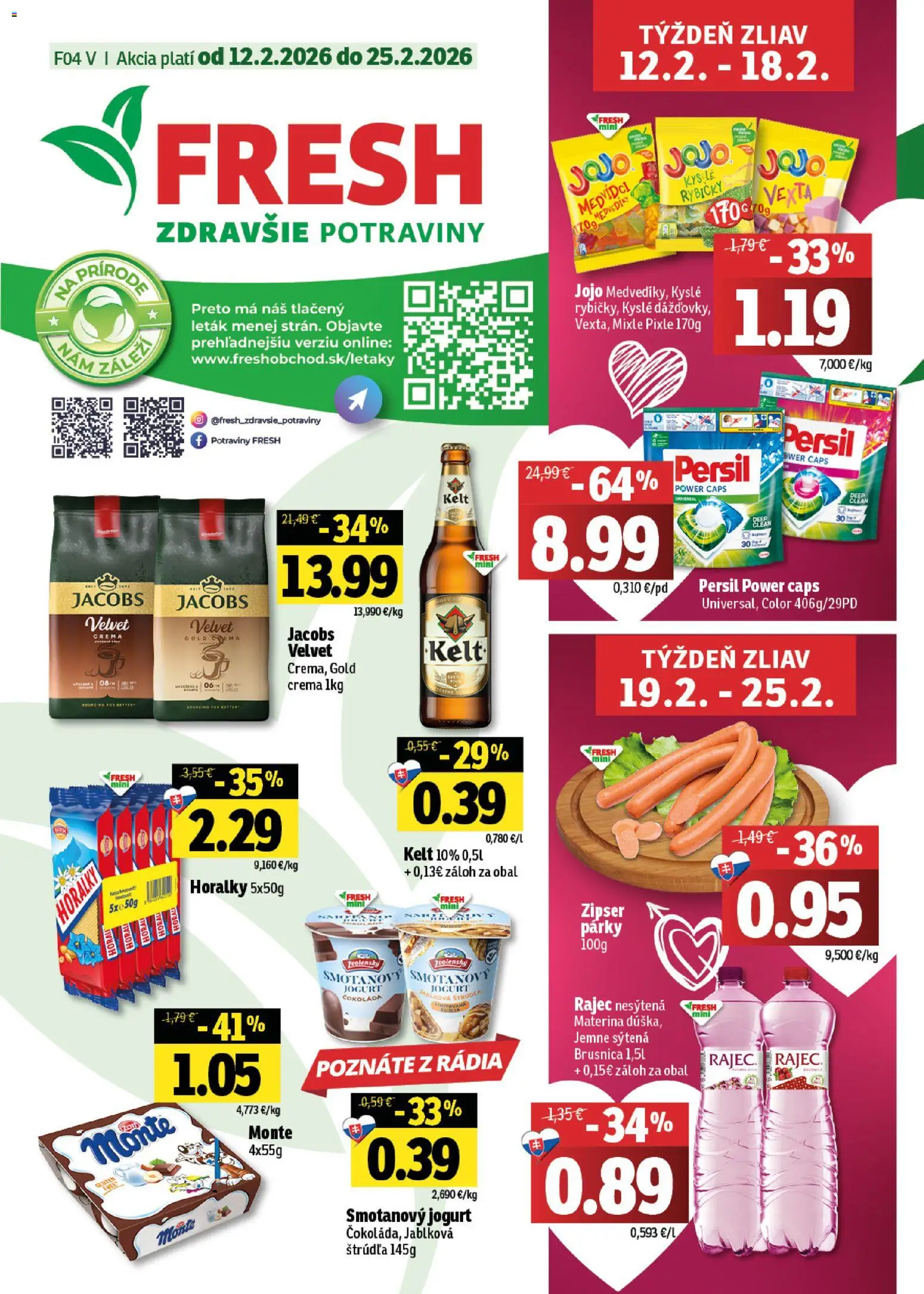 Nové Fresh akcie – leták je platný od 12.02.2026 | Strana: 1