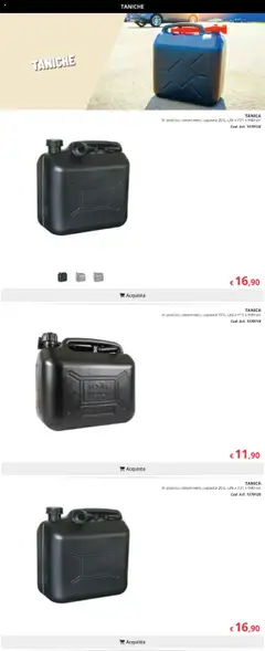 Anteprima del volantino Brico io Auto Inverno catalogo valido a partire dal 15.10.2025 | Pagina: 17 | Prodotti: Tanica