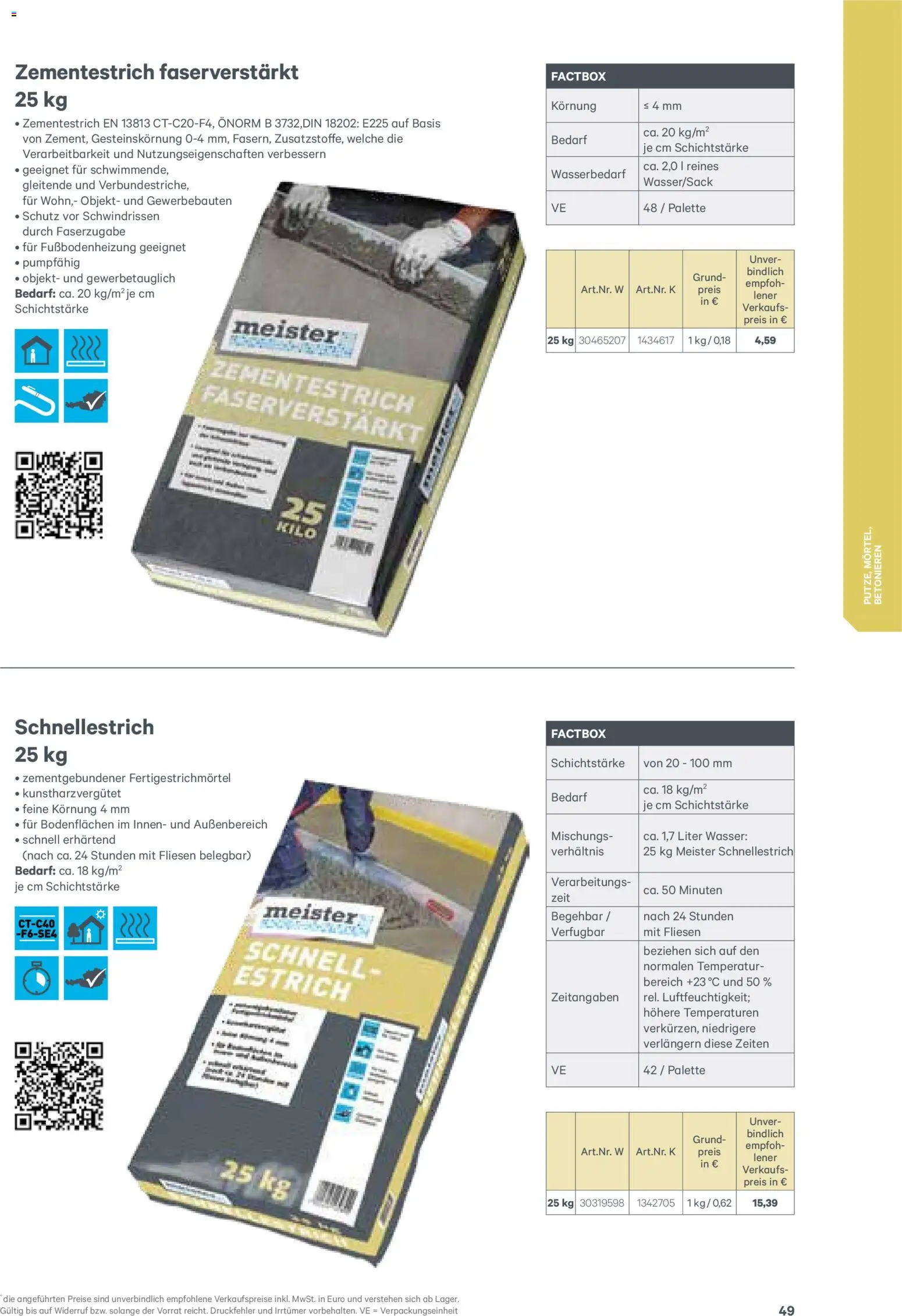 Lagerhaus  Meister Katalog 2026 gültig ab 02.01.2026 | Seite: 49 | Produkte: Wasser