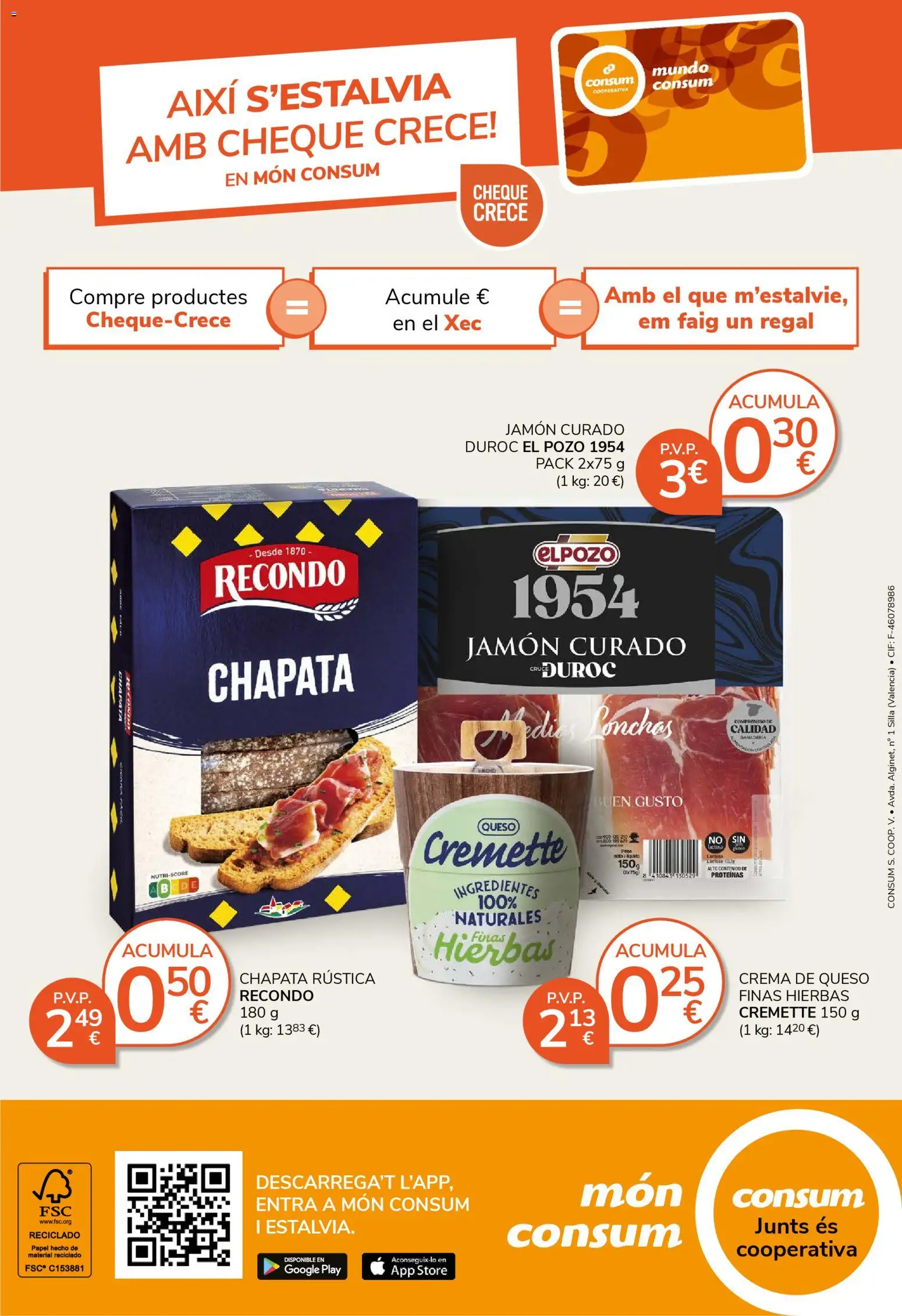 Consum folleto │ válido desde el 26.03.2026 | Página: 24 | Productos: Κρεμάστρα, Queso, Crema, Silla