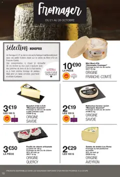 Monoprix - Prévisualisation de Monoprix catalogue valide à partir de 21.10.2025 | Page: 18 | Produits: Beaufort, Mont d'or, Pommes, Pommes de terre