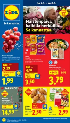 Lidl-mainoslehti voimassa 05.03.2026 alkaen