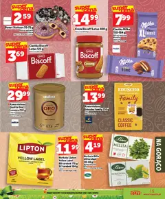 Pogląd oferty "Topaz gazetka - MAZ" - ważna od 26.03.2026 | Strona: 15 | Produkty: Lavazza, Milka, Herbata, Ciastka