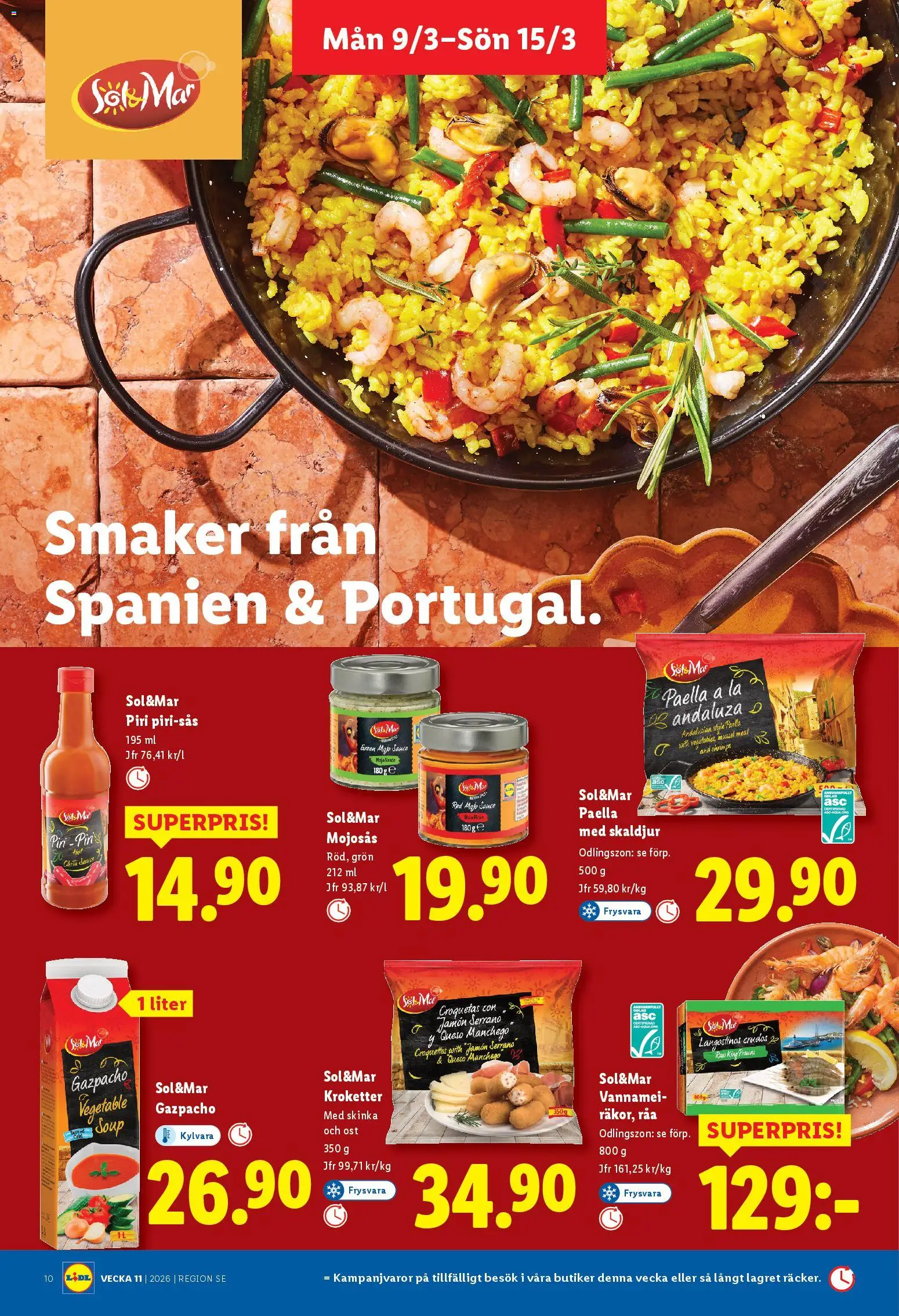 Lidl reklamblad aktuell från 09.03.2026 | Sida: 12 | Produkter: Ost, Skinka
